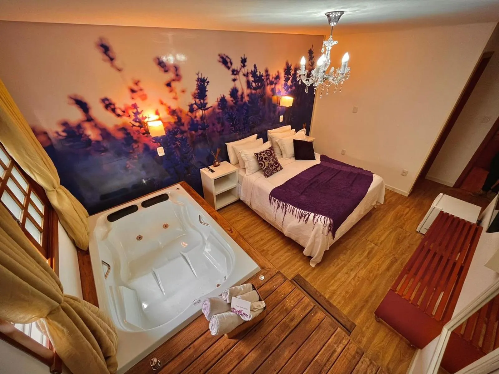 Bed in Pousada La Lavande