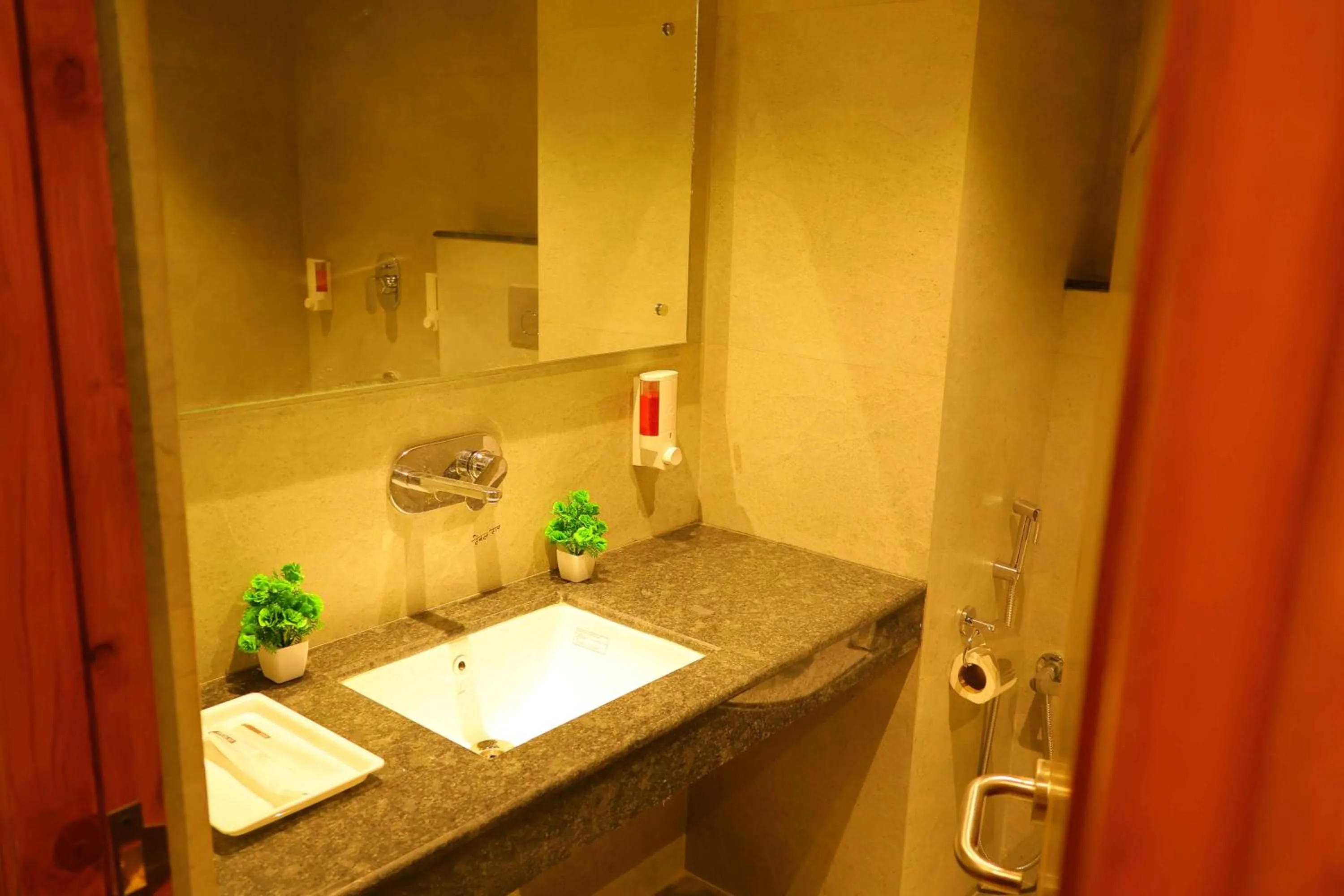 Bathroom in Sa-Ba Manali Inn, Mall Road