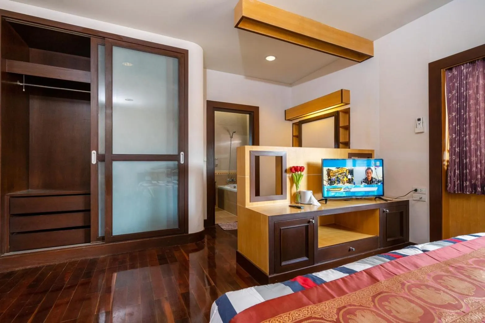 TV and multimedia, Bed in Orchid Pool Villa Phuket - SHA Extra Plus & Warm pool