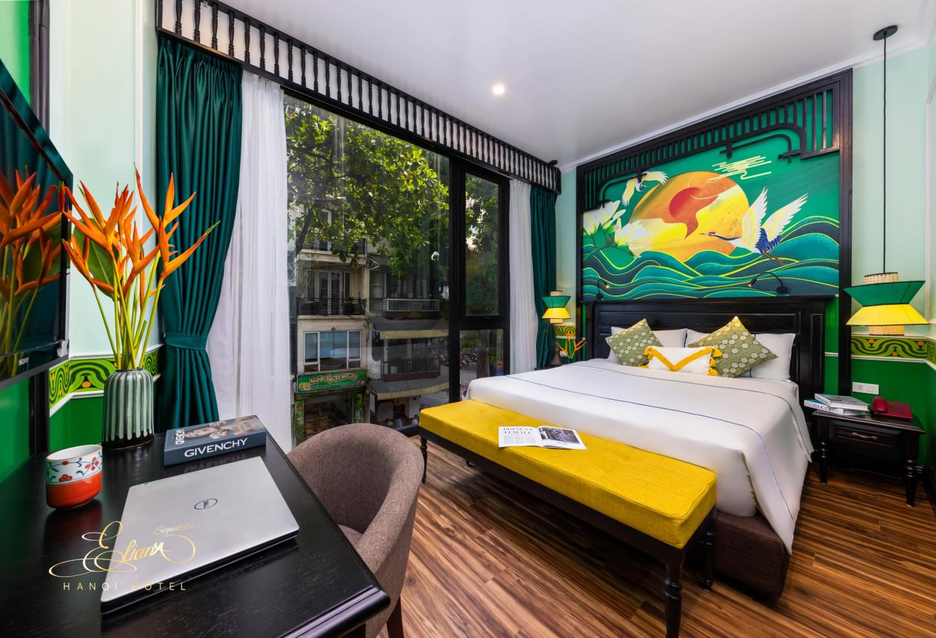 Bed in Eliana Signature Hanoi Hotel