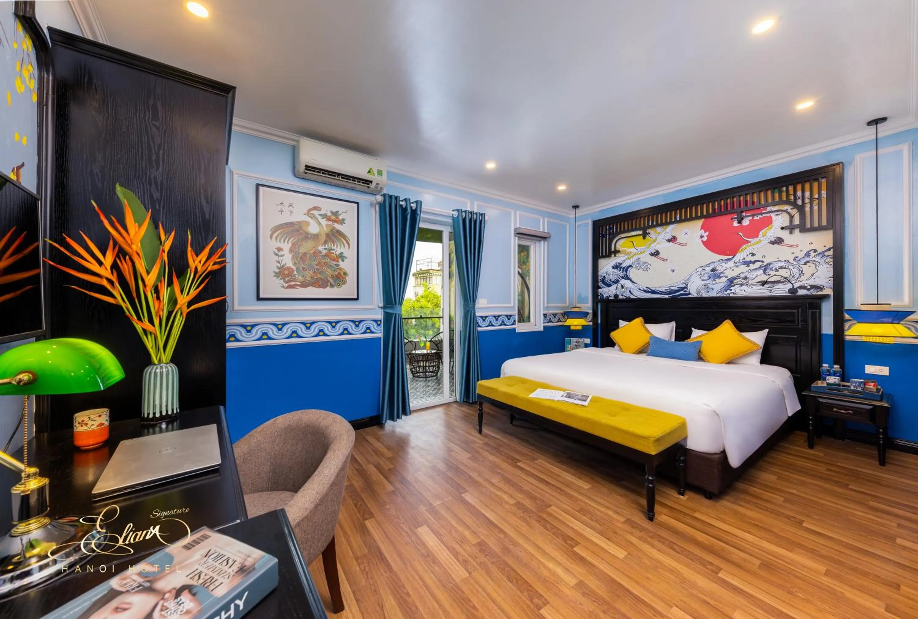 Bed in Eliana Signature Hanoi Hotel