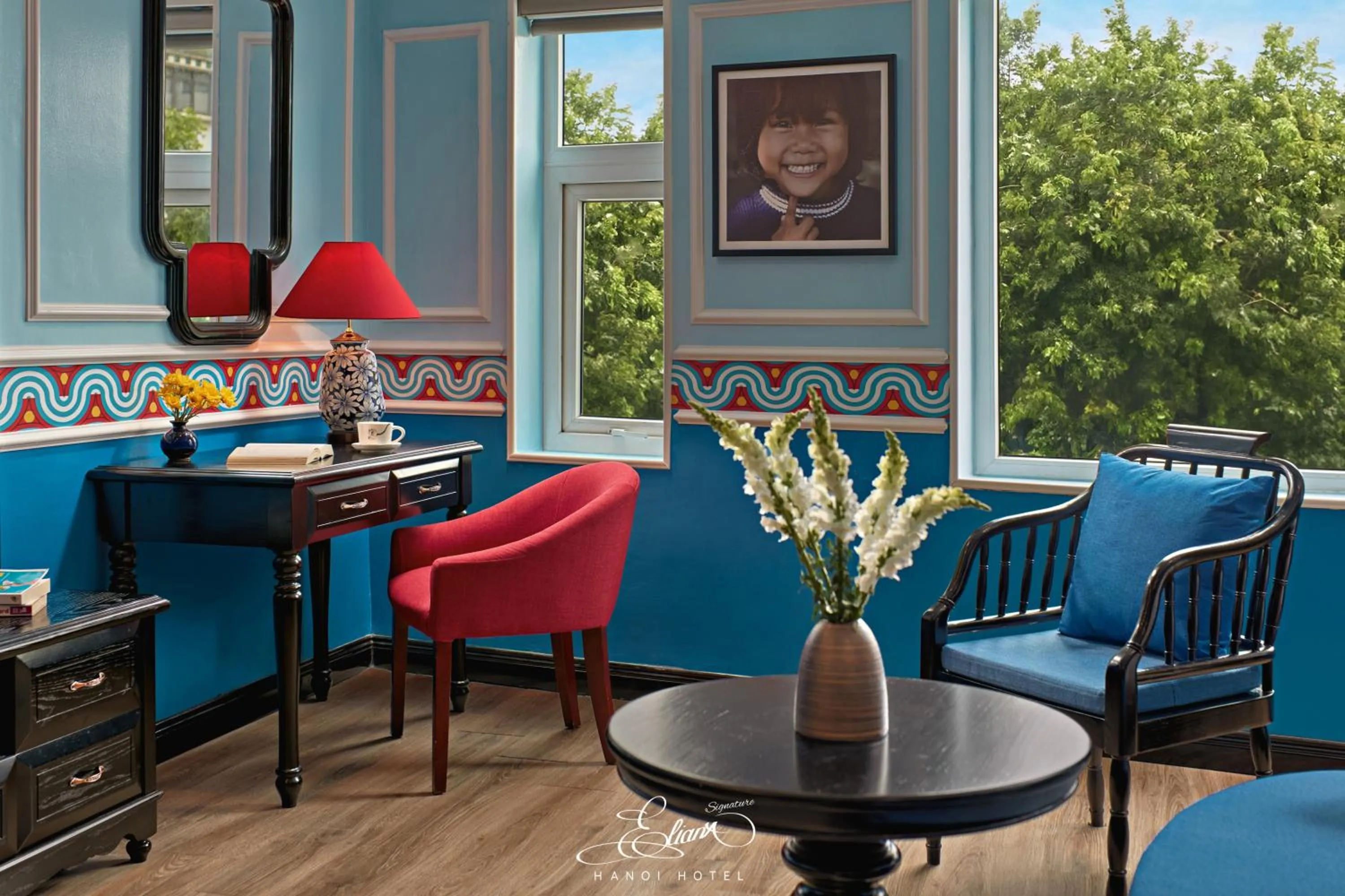 Living room in Eliana Signature Hanoi Hotel