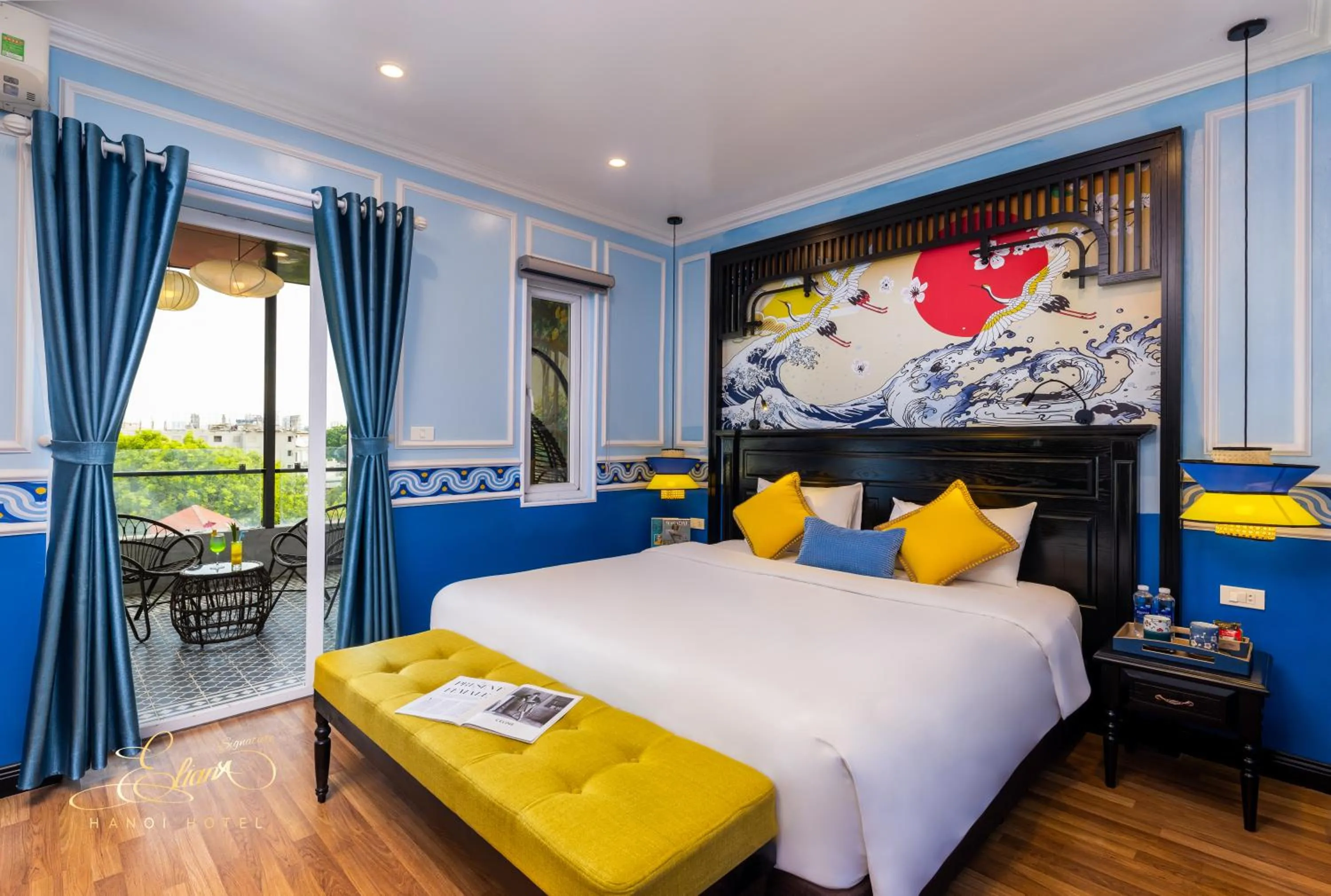 Bed in Eliana Signature Hanoi Hotel