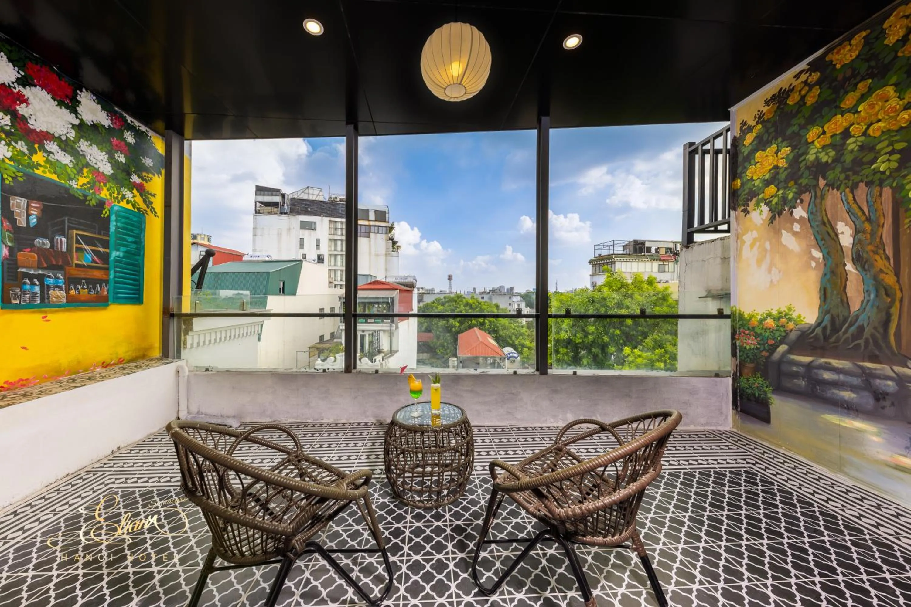 Patio in Eliana Signature Hanoi Hotel