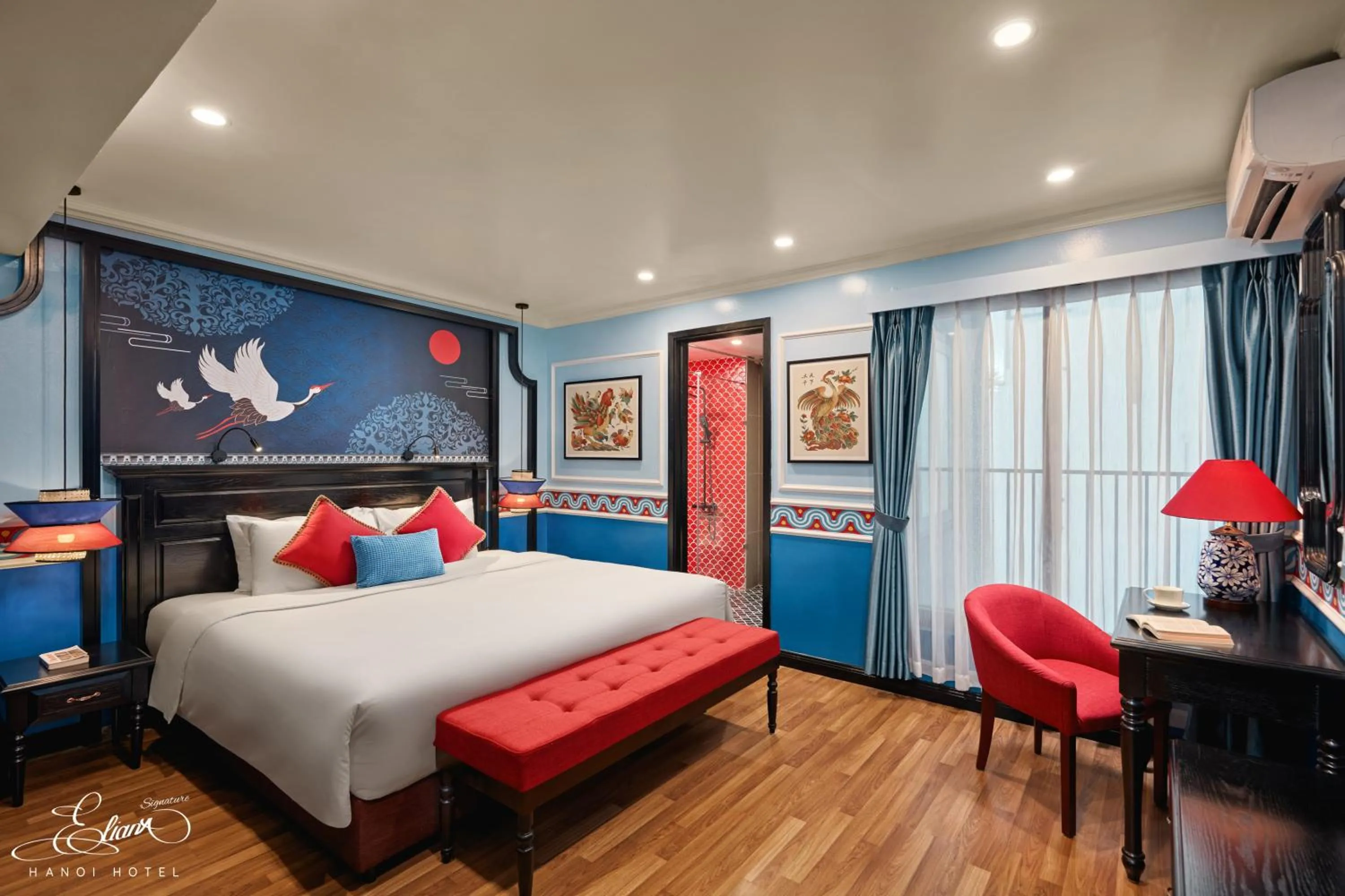 Shower, Bed in Eliana Signature Hanoi Hotel