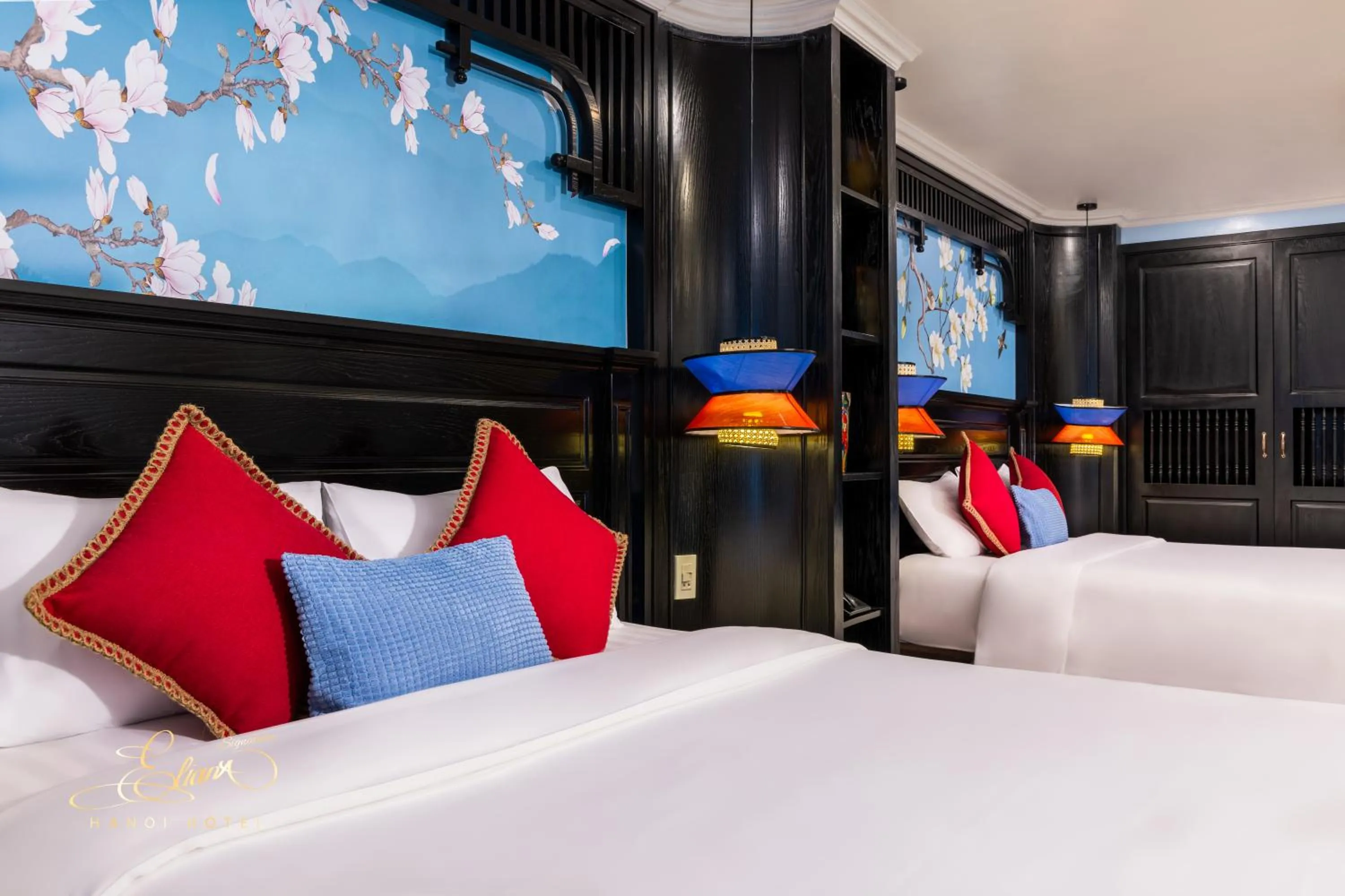 Bed in Eliana Signature Hanoi Hotel