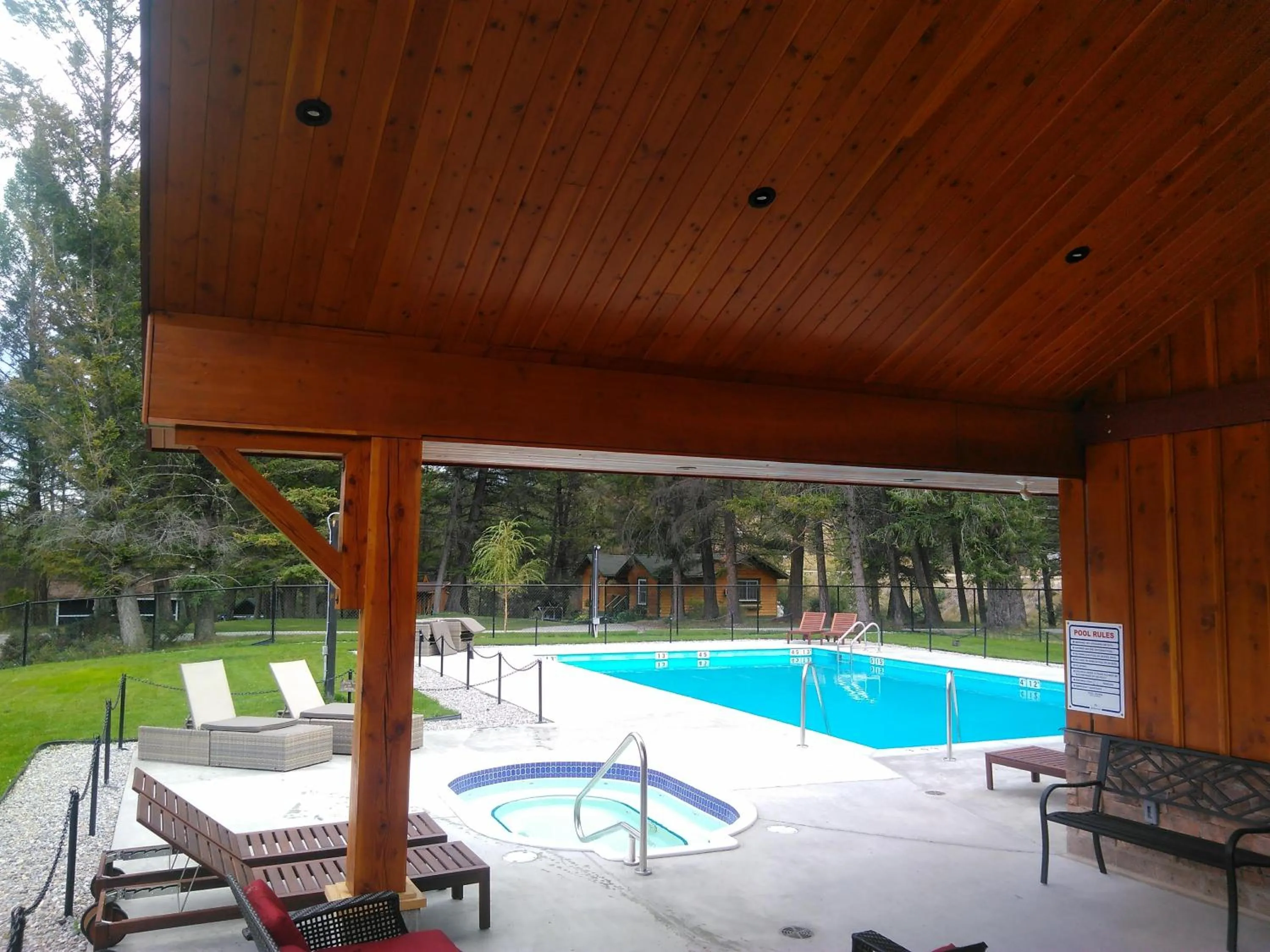 Pool view in Fairmont Mountain Bungalows