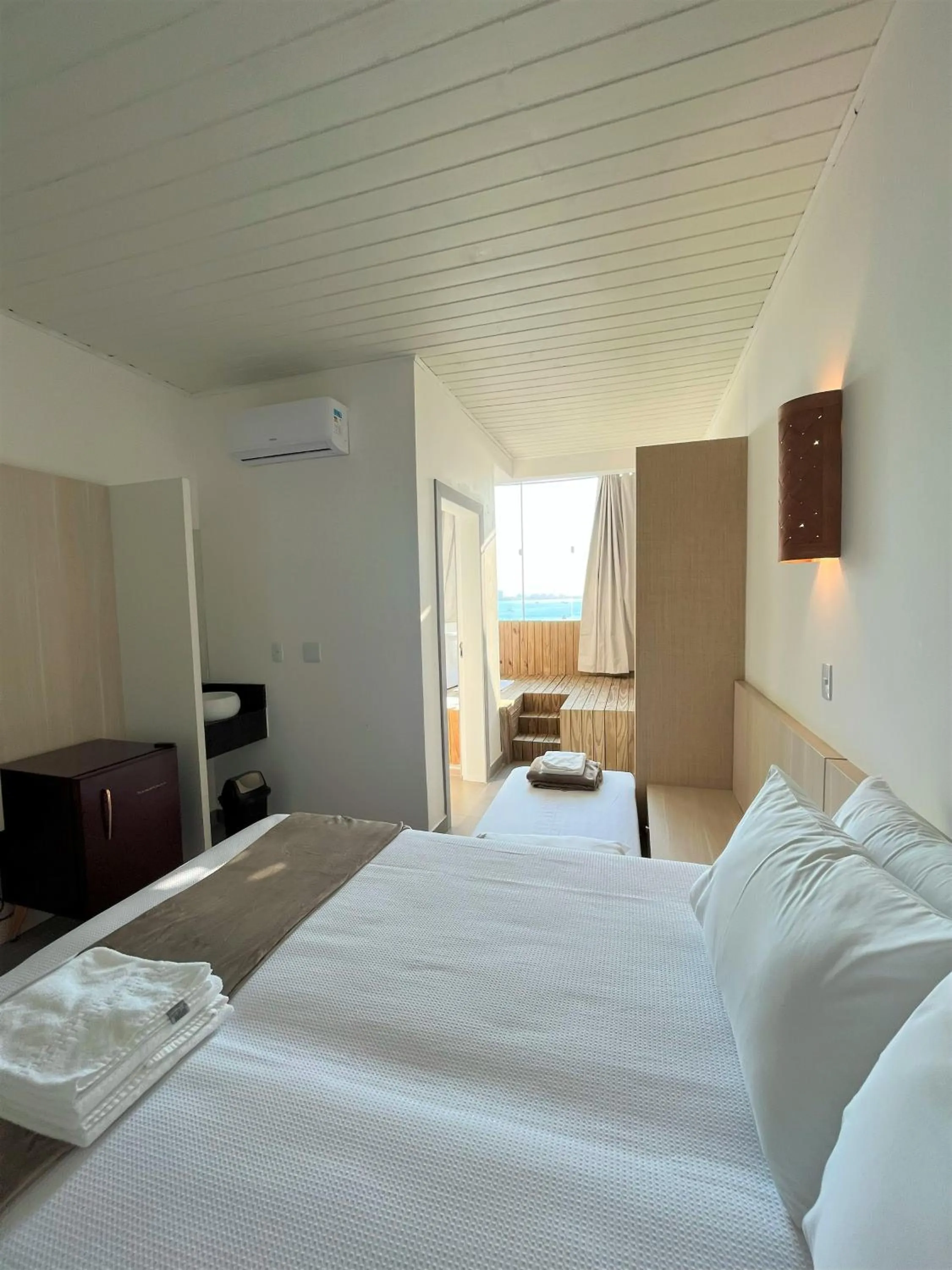 Bed in Hotel Pé na Areia