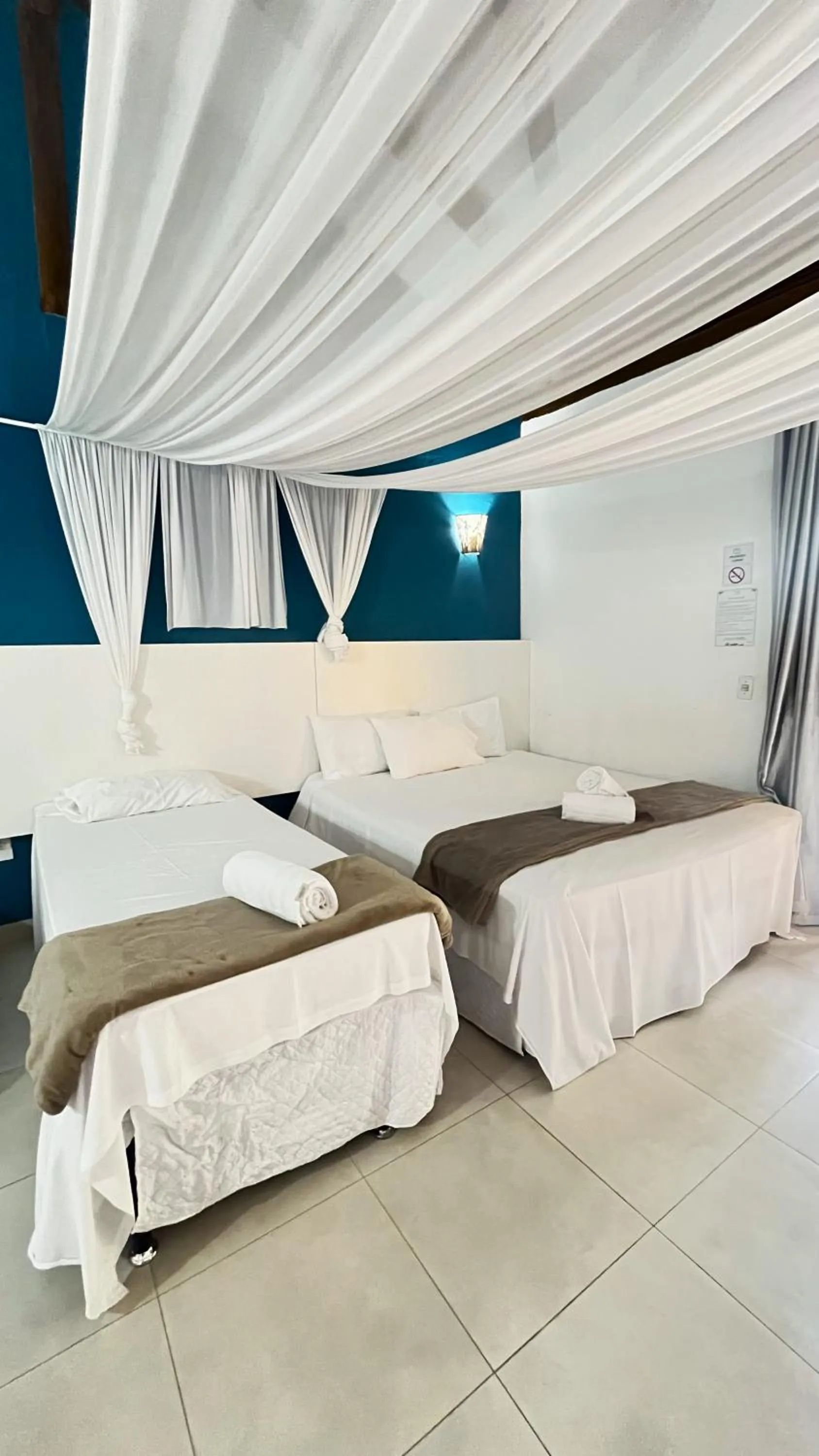 Bed in Hotel Pé na Areia