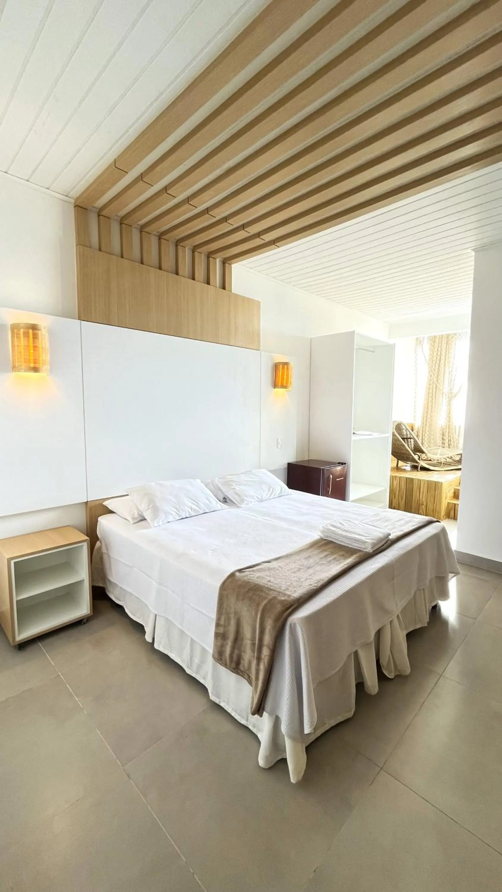 Bed in Hotel Pé na Areia