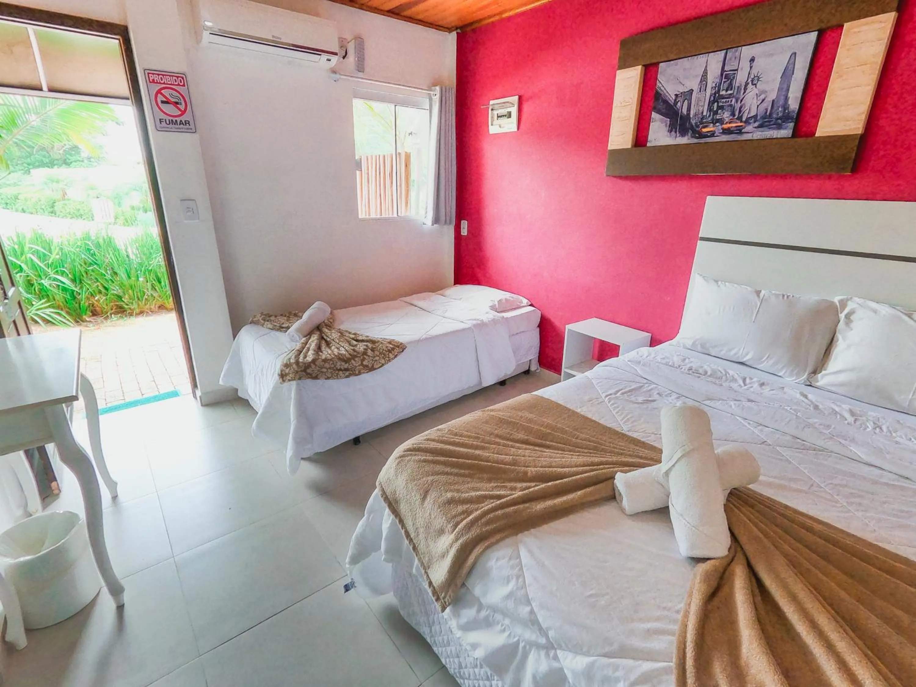 Bed in Hotel Pé na Areia