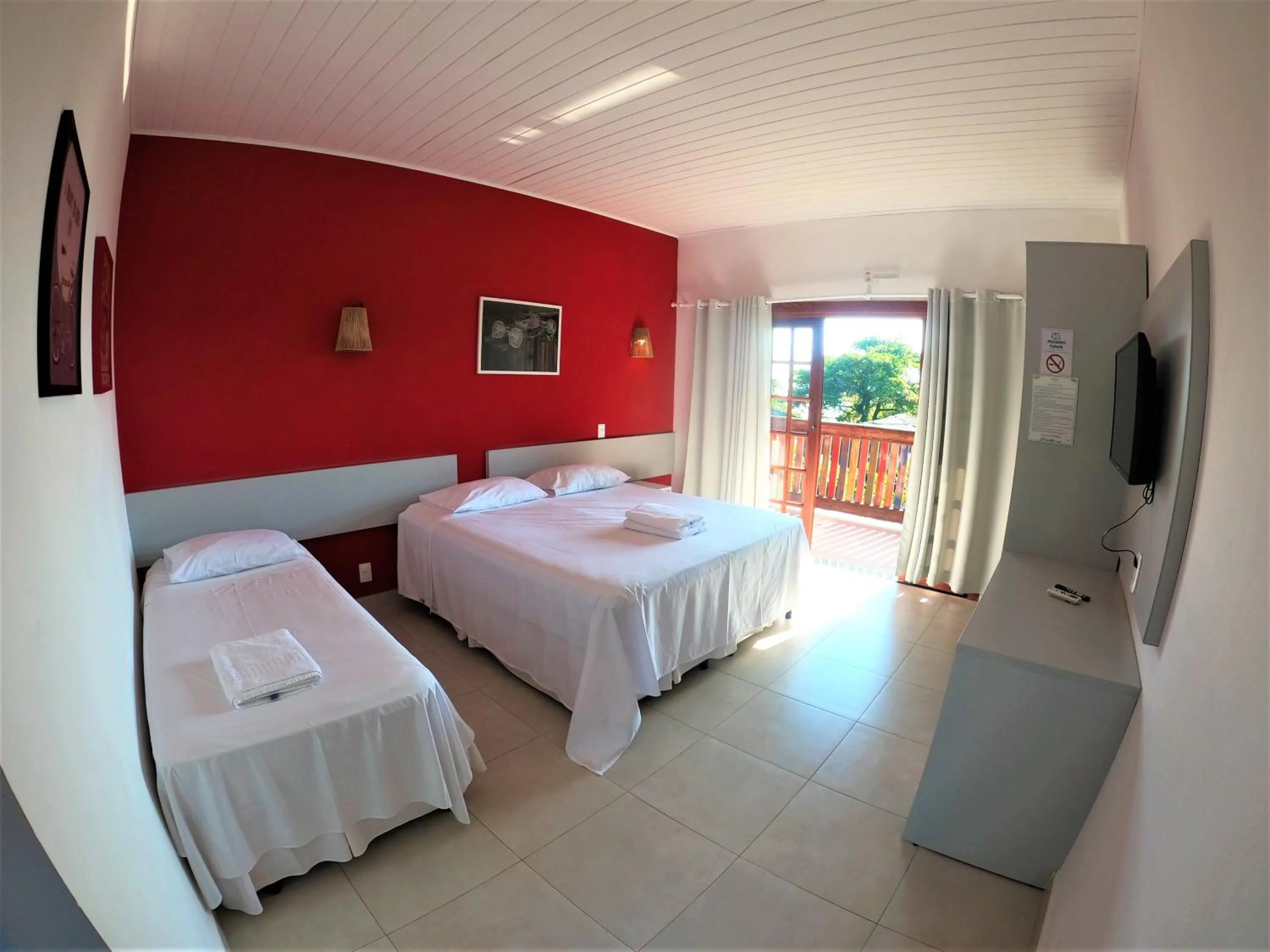 Bed in Hotel Pé na Areia