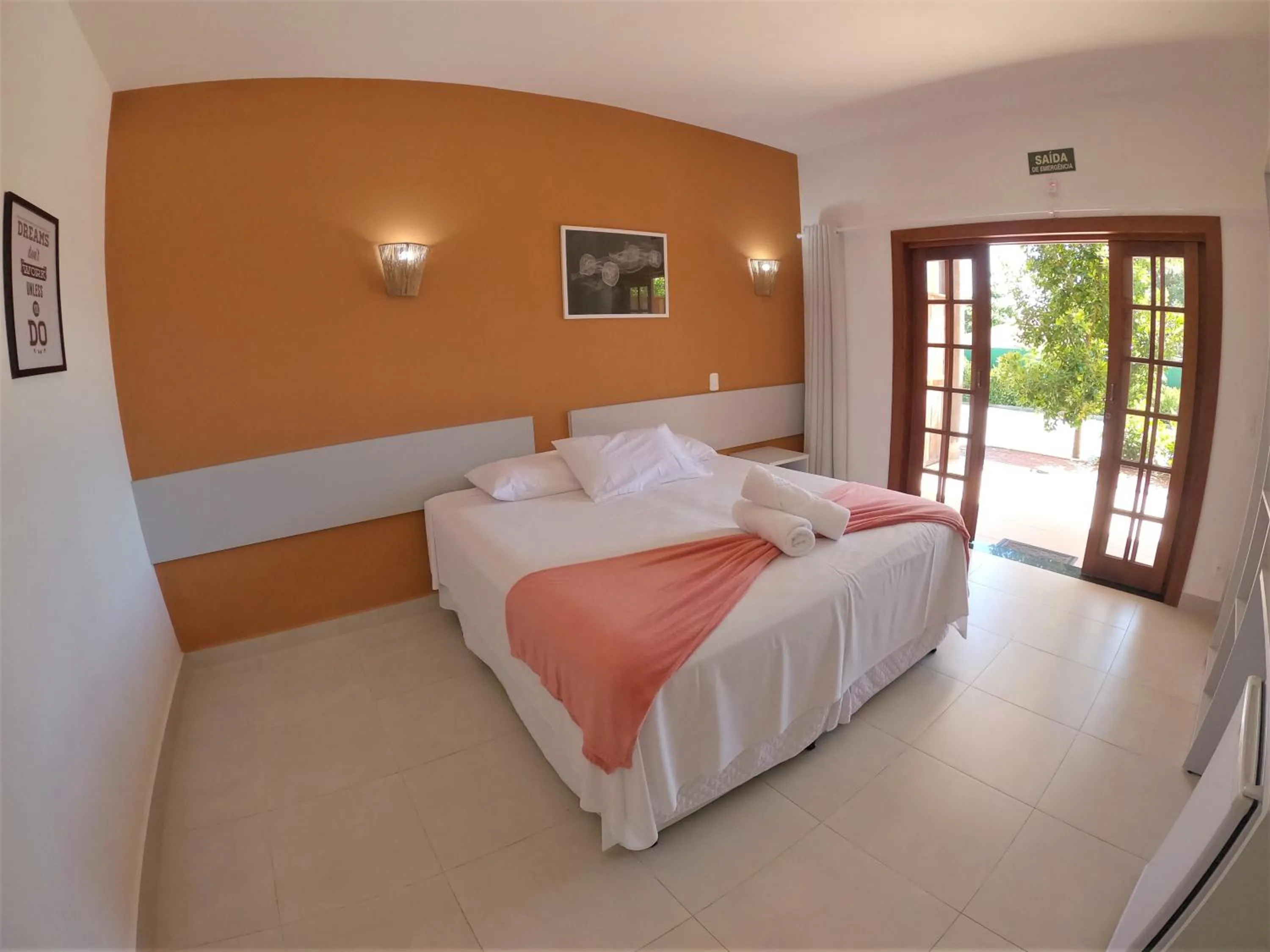 Bed in Hotel Pé na Areia