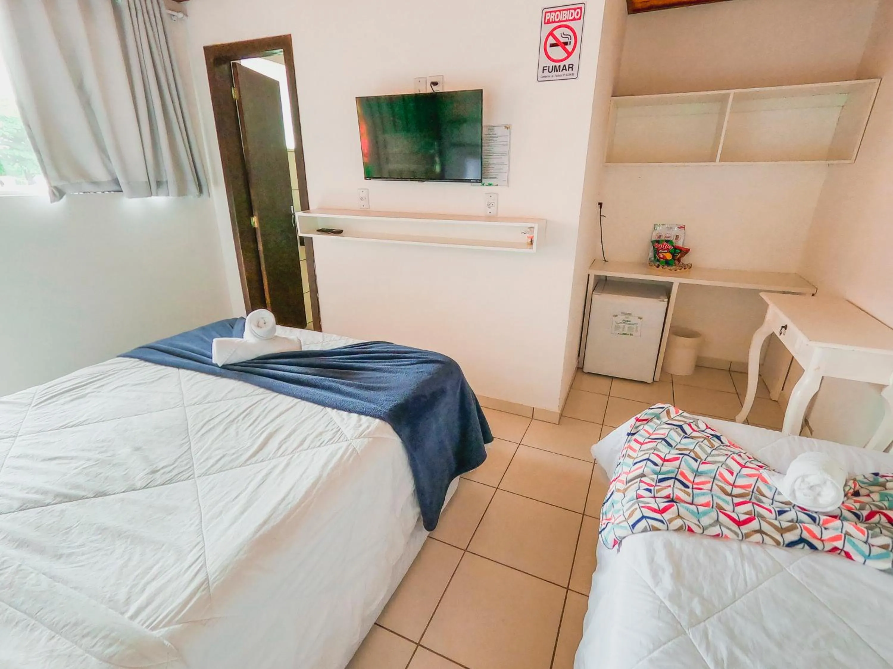 Bed in Hotel Pé na Areia