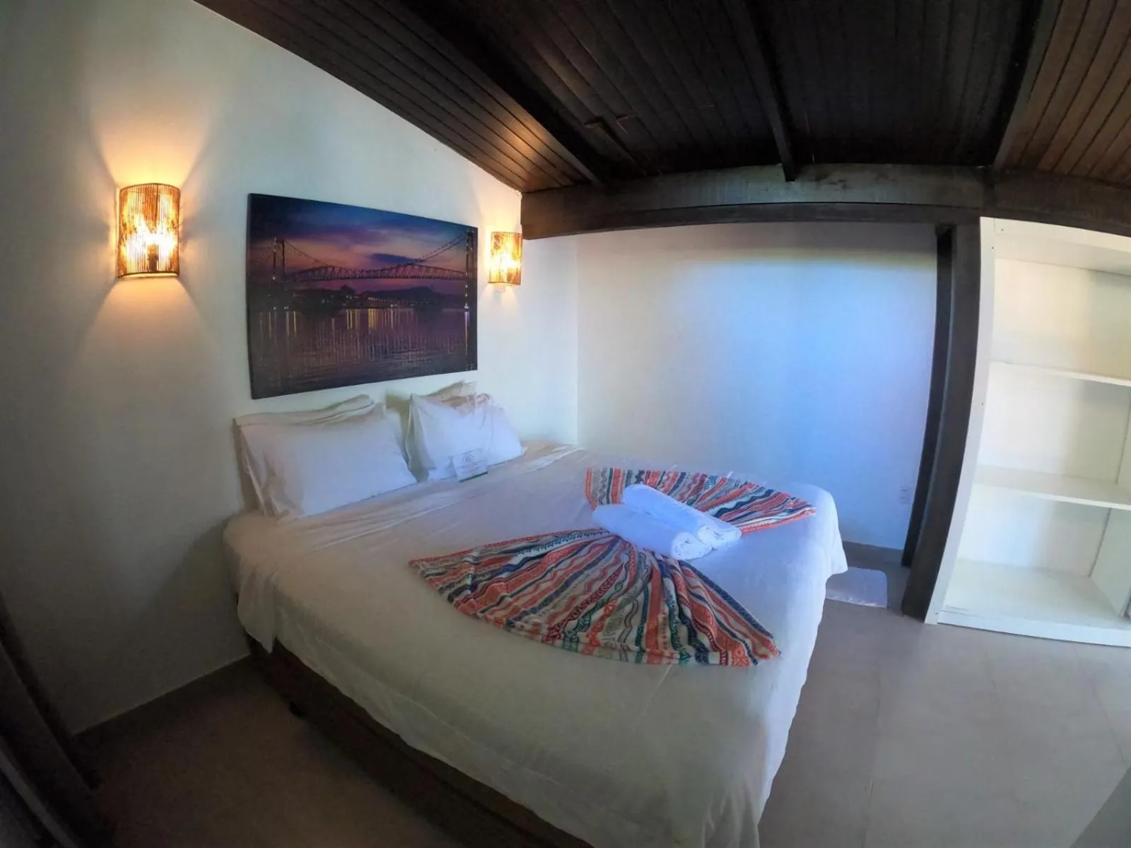 Bed in Hotel Pé na Areia