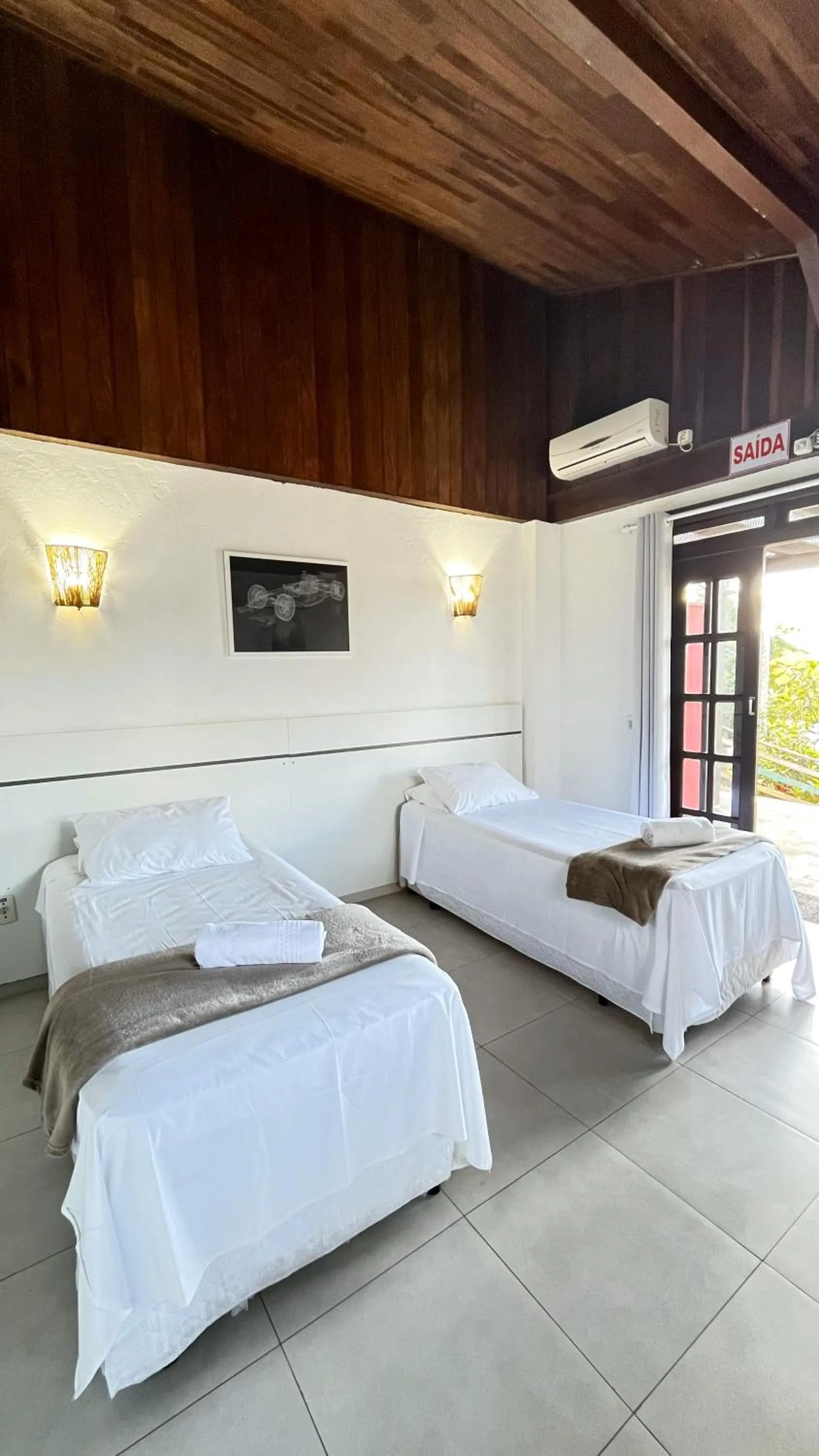 Bed in Hotel Pé na Areia