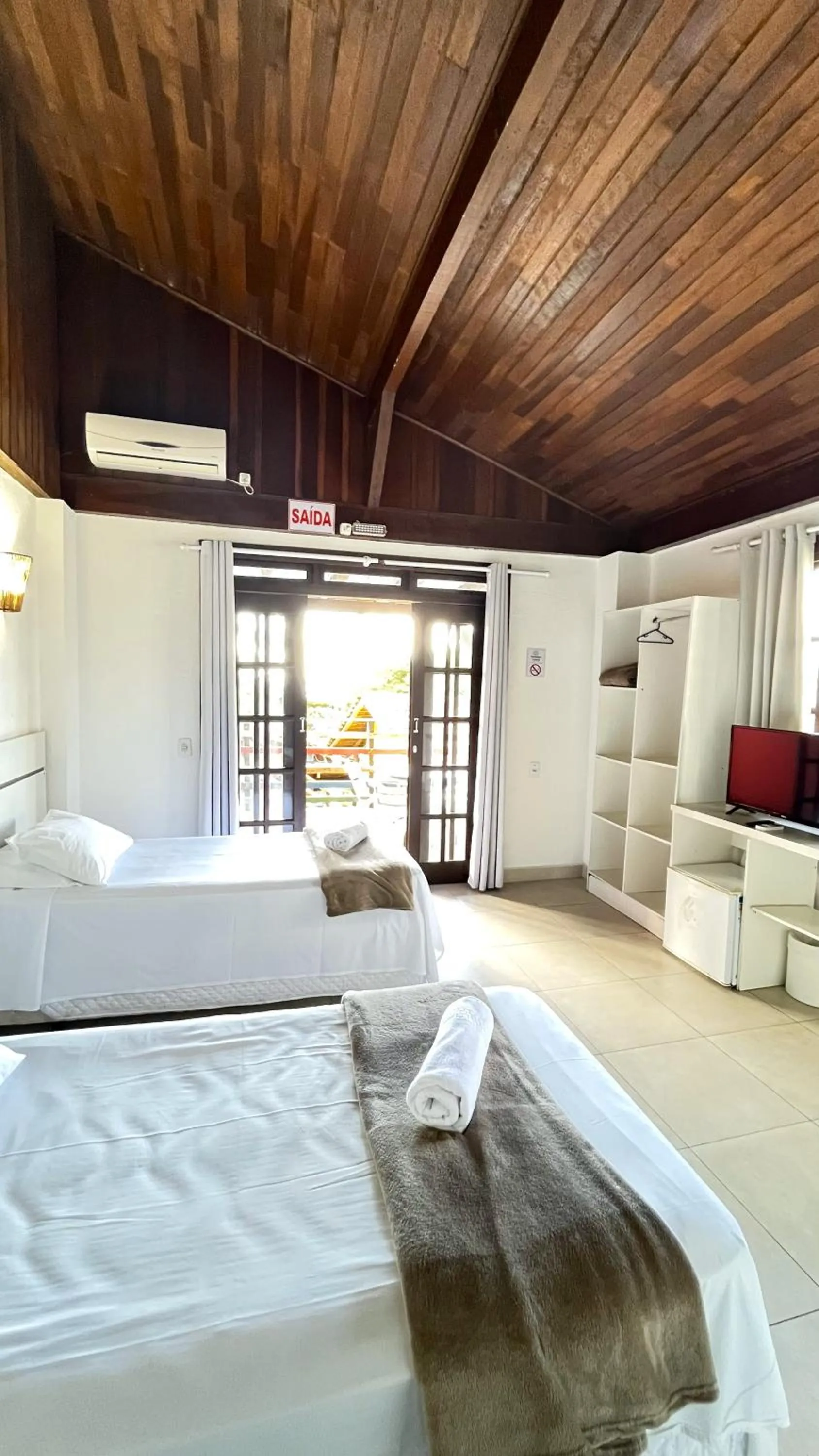 Bed in Hotel Pé na Areia