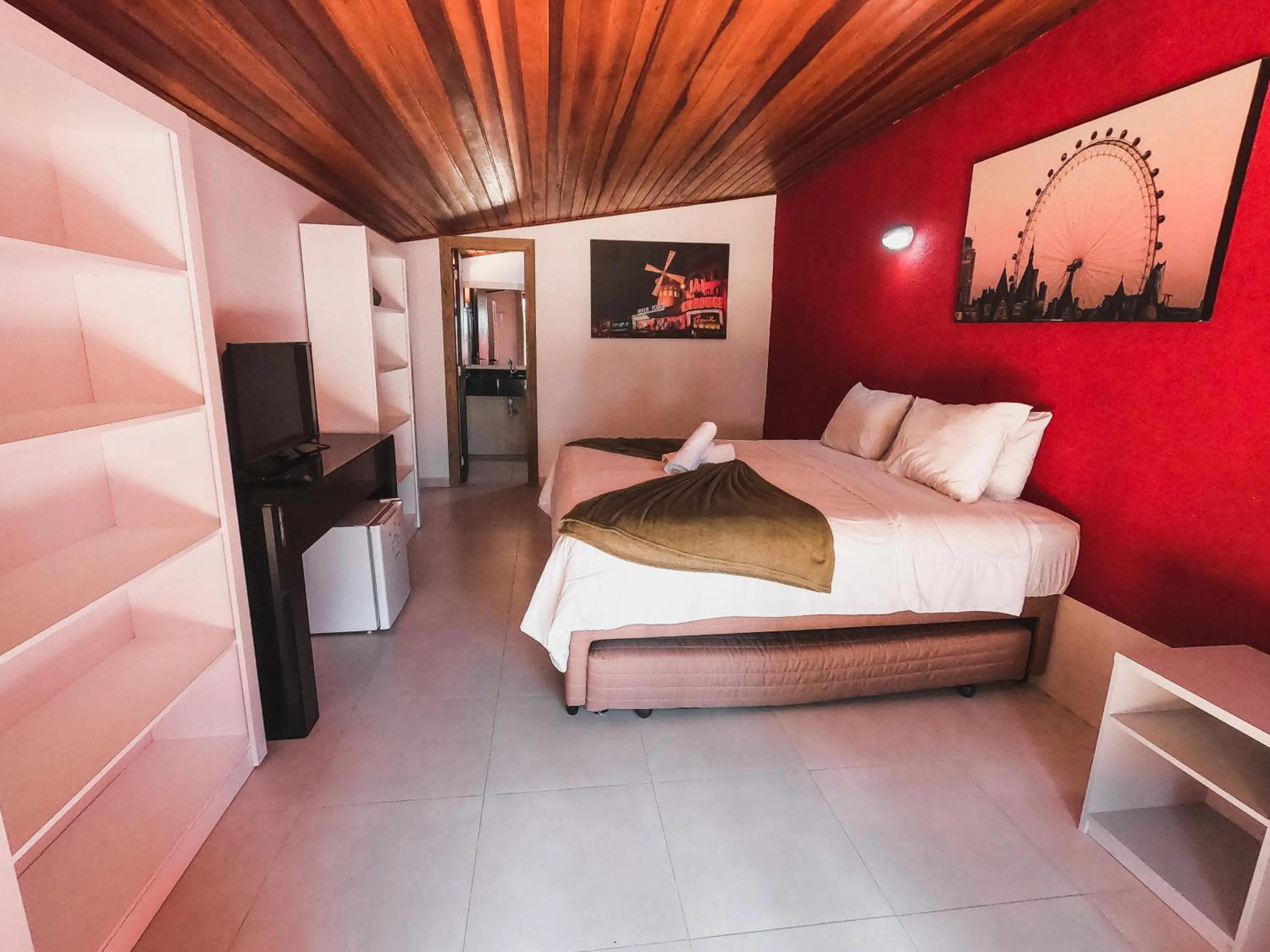 Bed in Hotel Pé na Areia