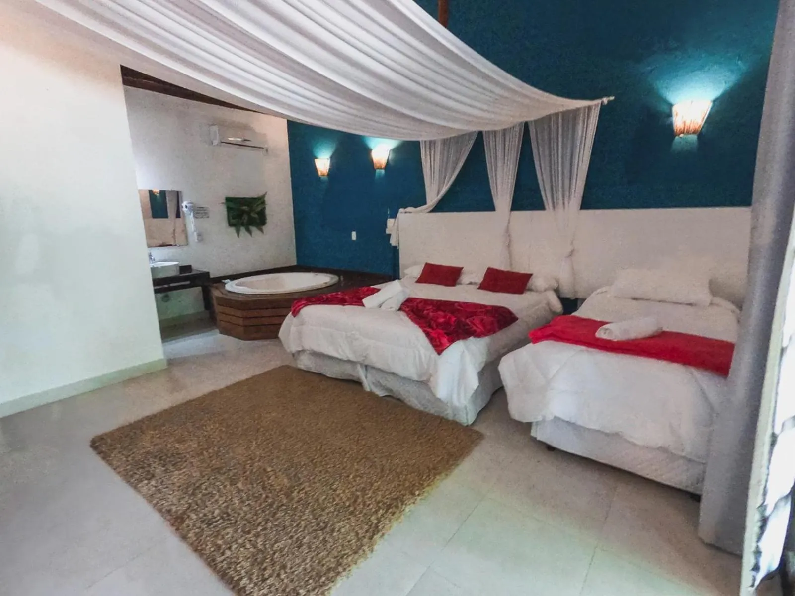 Bed in Hotel Pé na Areia