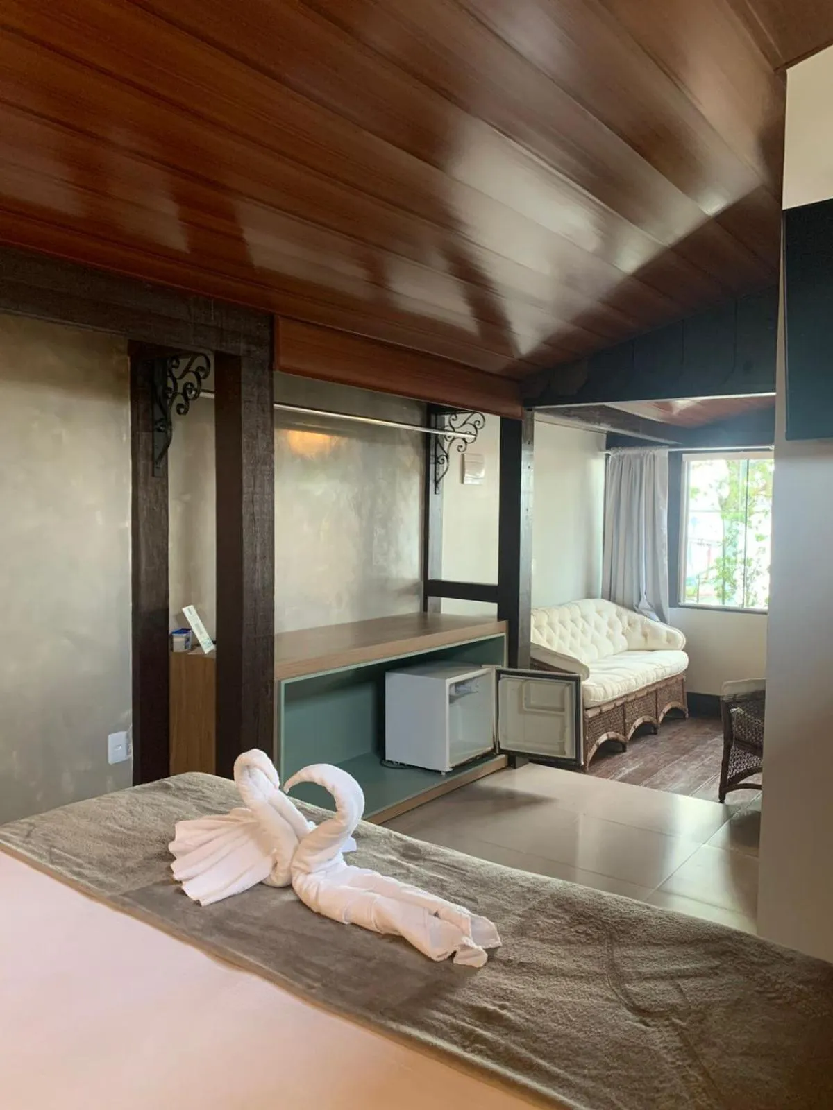 Bed in Hotel Pé na Areia