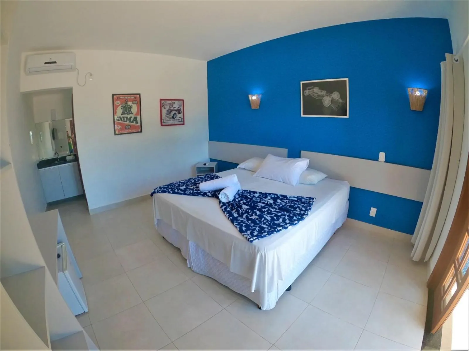 Bed in Hotel Pé na Areia