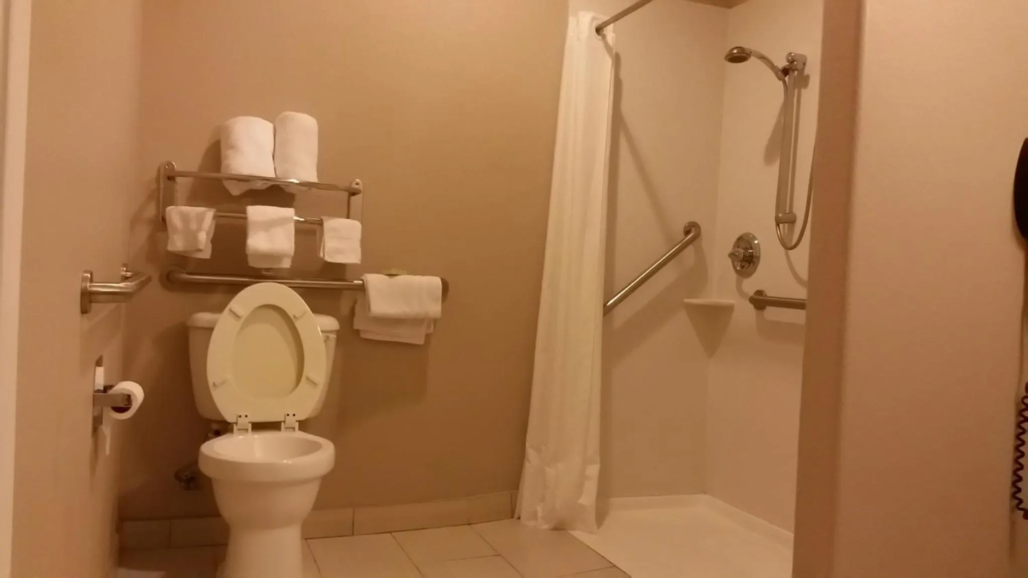 Shower in Atria Inn & Suites