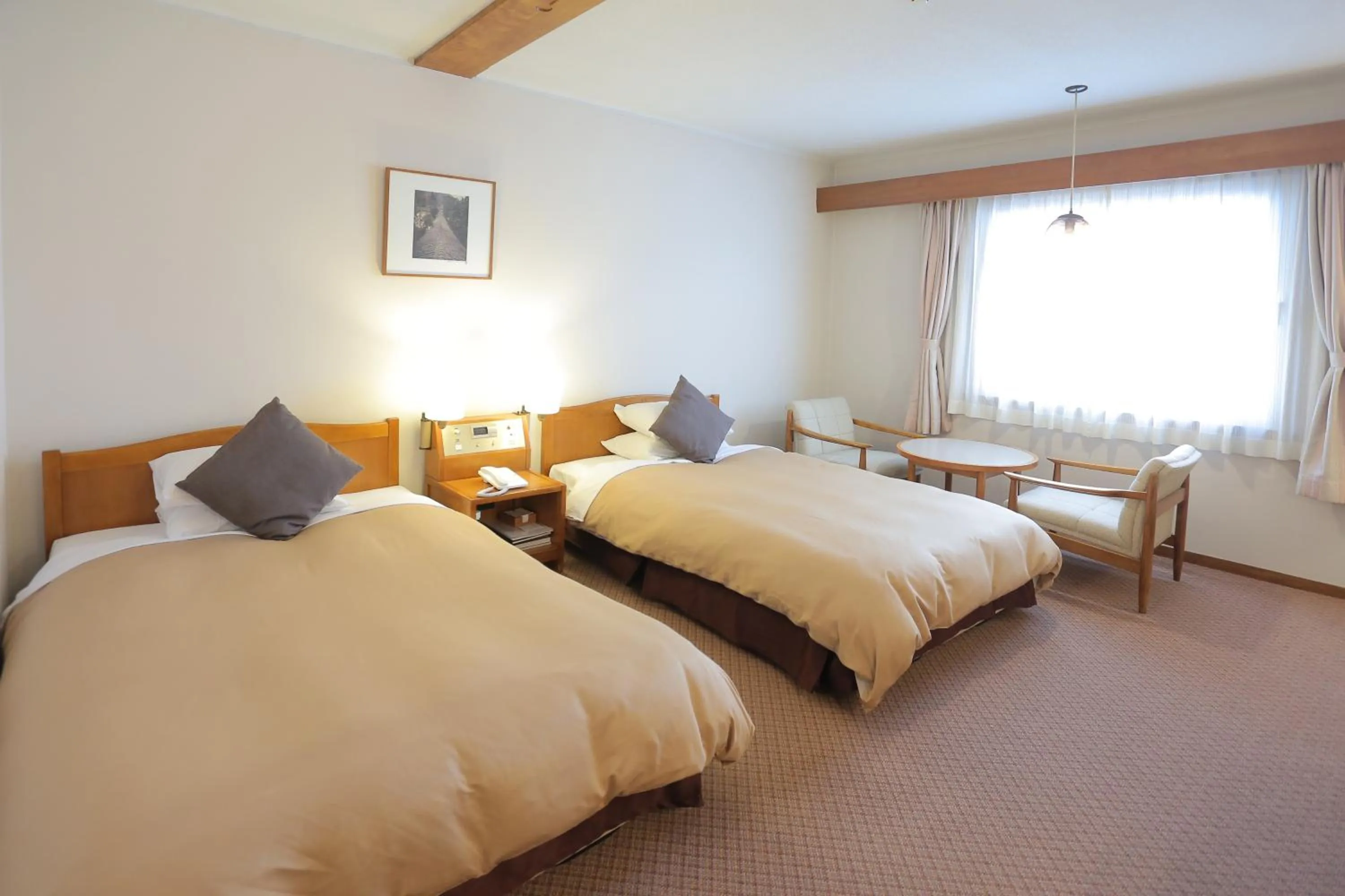 Photo of the whole room, Bed in Kurashiki Kokusai Hotel