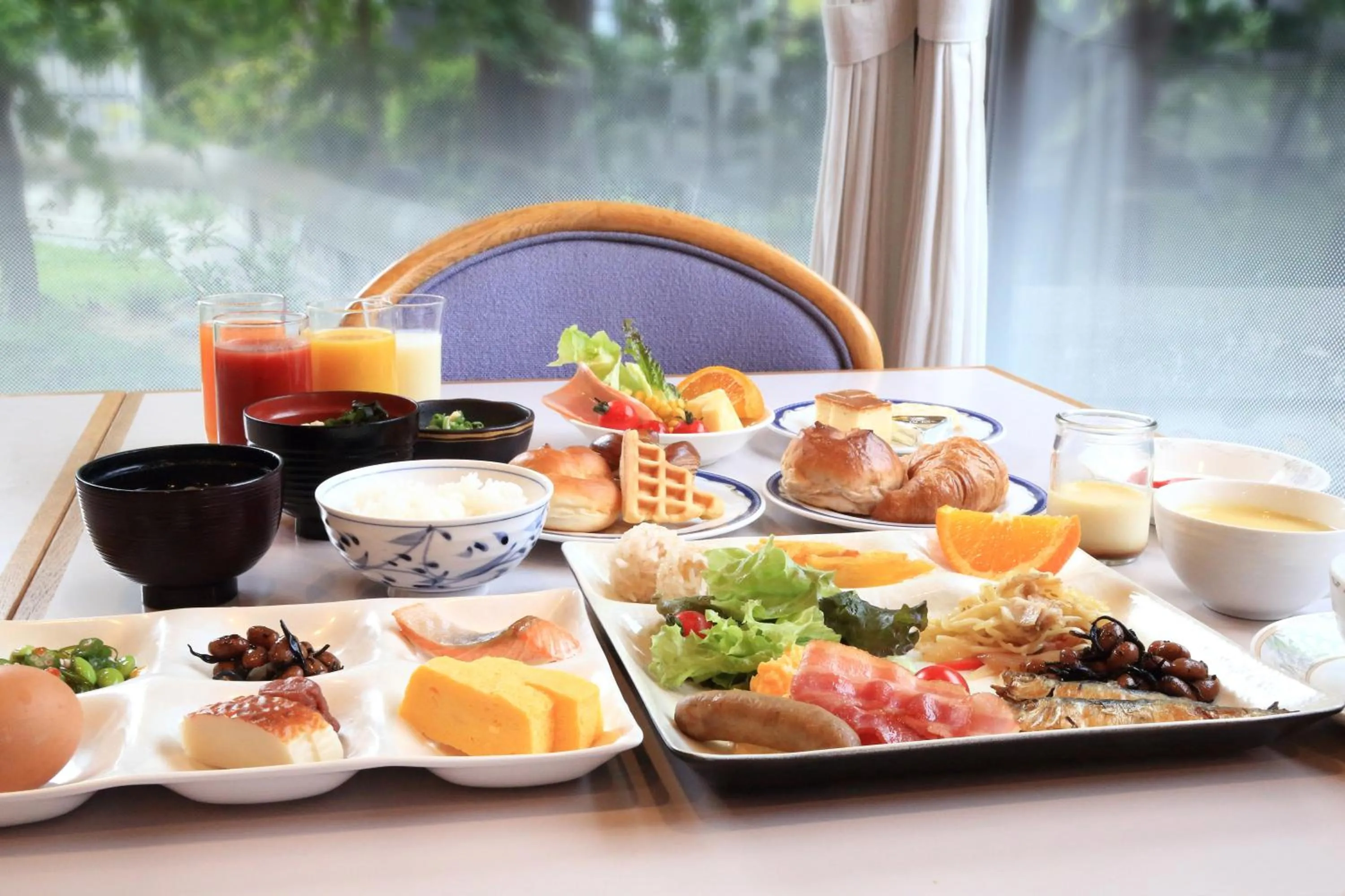 Buffet breakfast in Kurashiki Kokusai Hotel