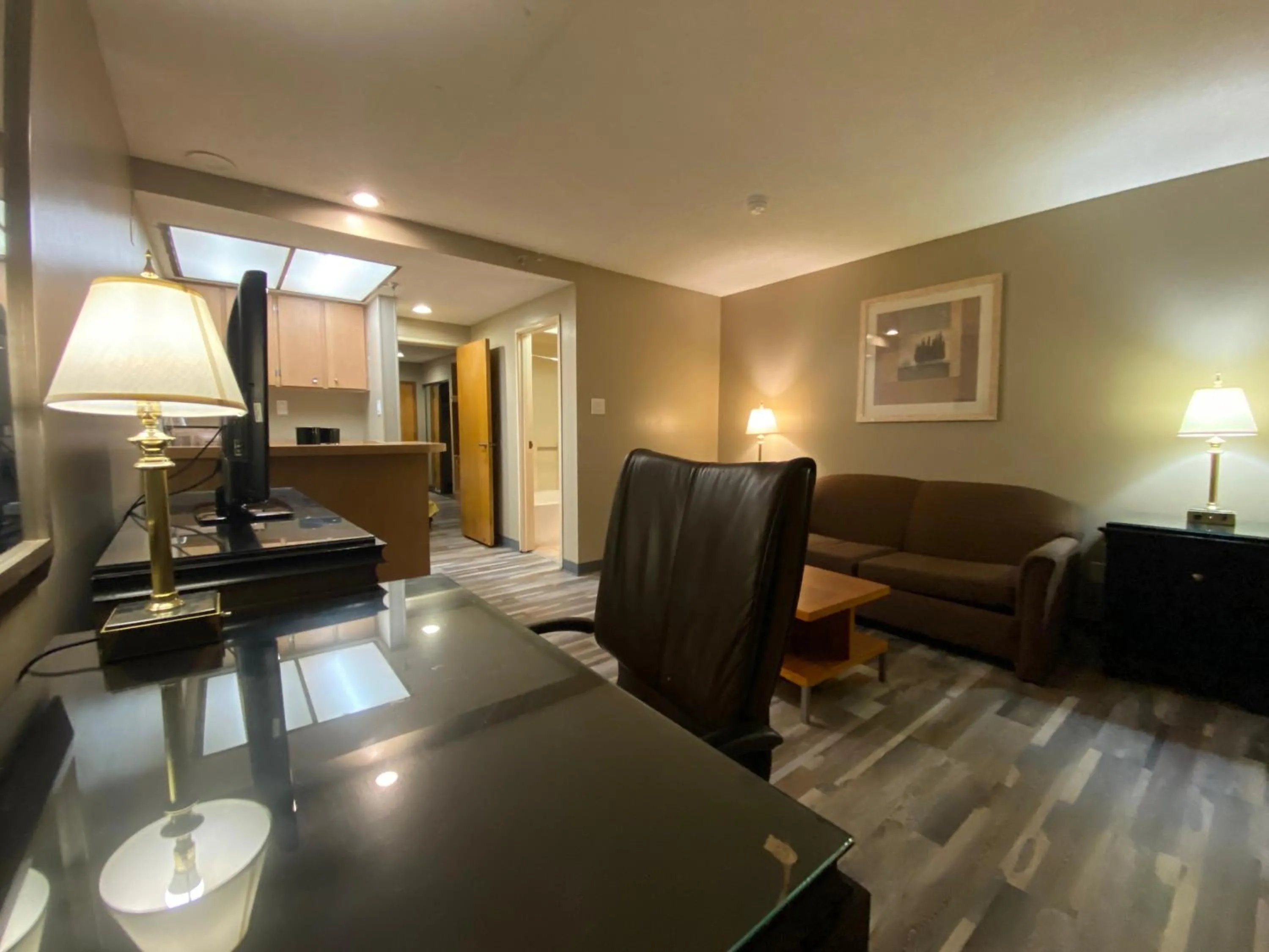 Living room in Motel 6 Victorville, CA - Civic Center - Route 66