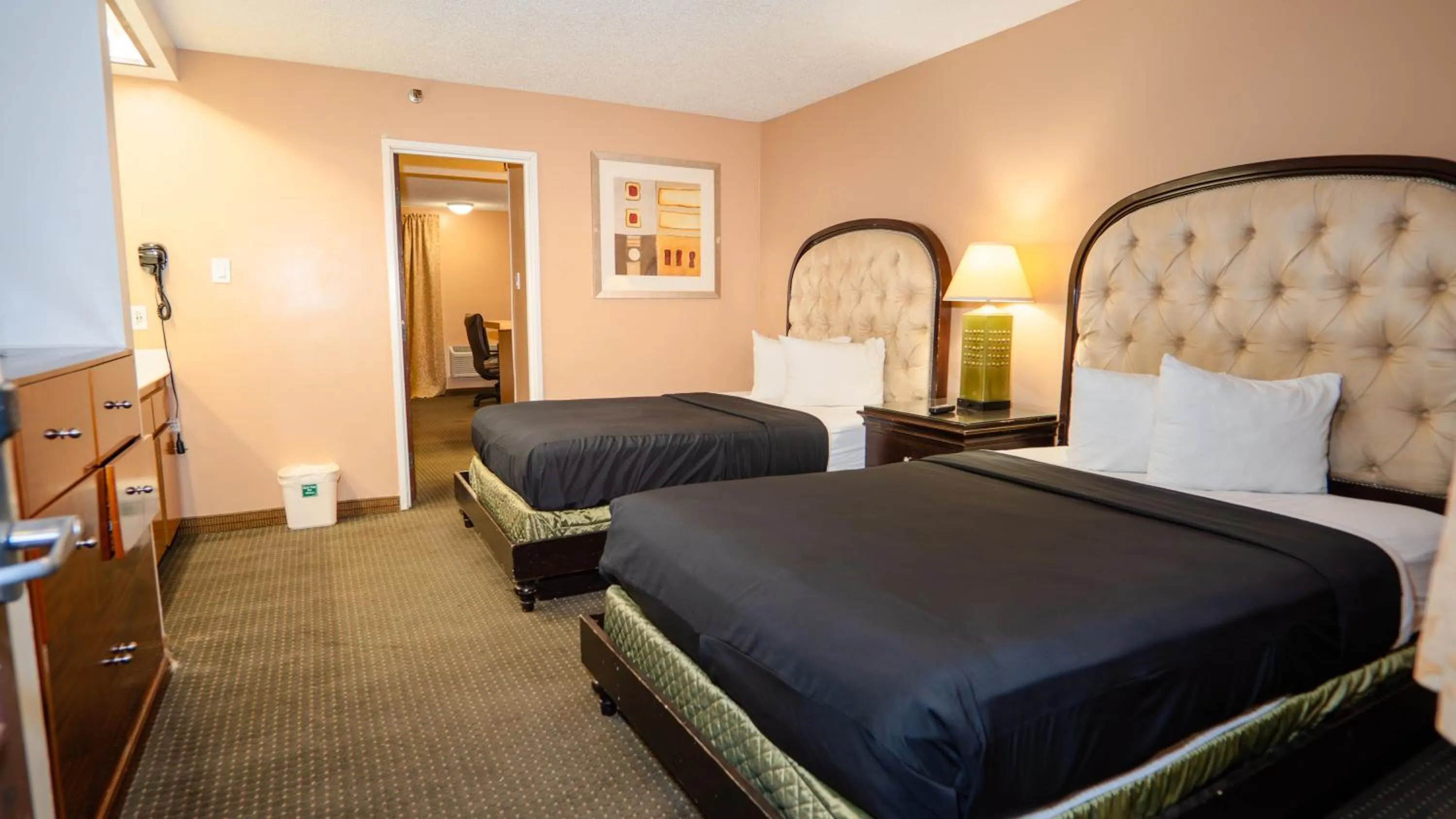 Bed in Motel 6 Victorville, CA - Civic Center - Route 66