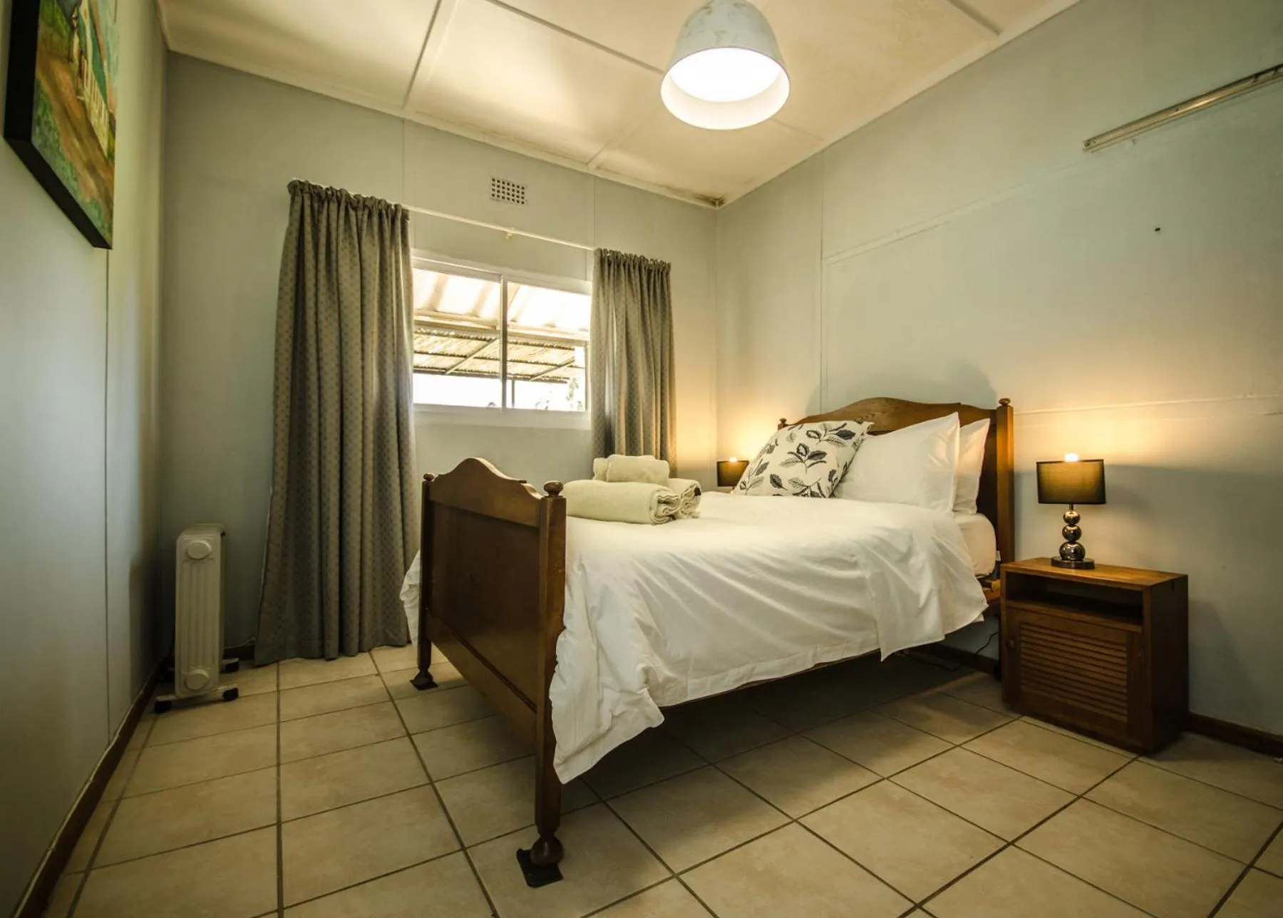 Bed in Reflections Guest Farm