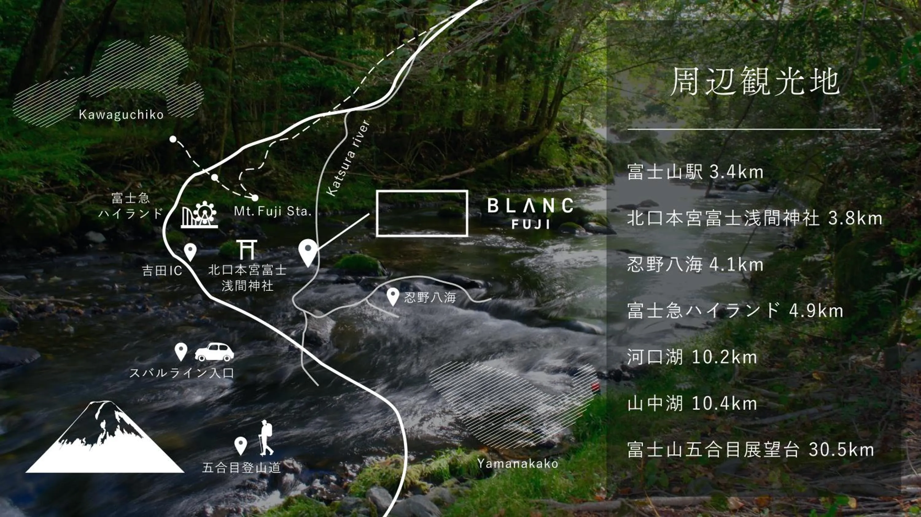 Nearby landmark in BLANC FUJI