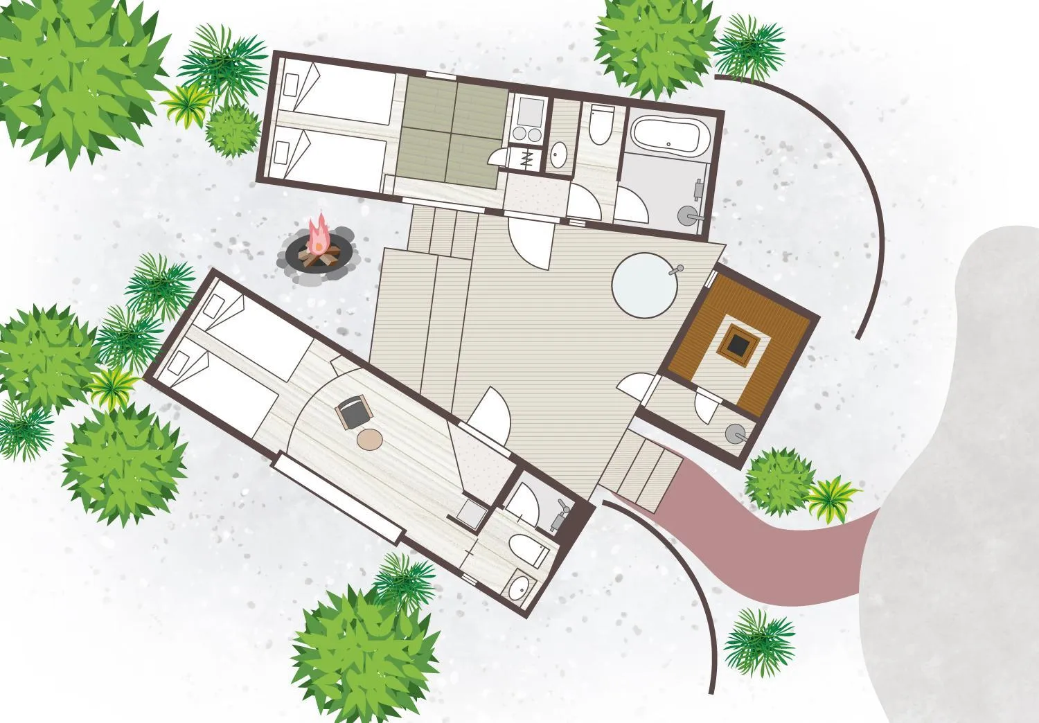Floor plan in BLANC FUJI