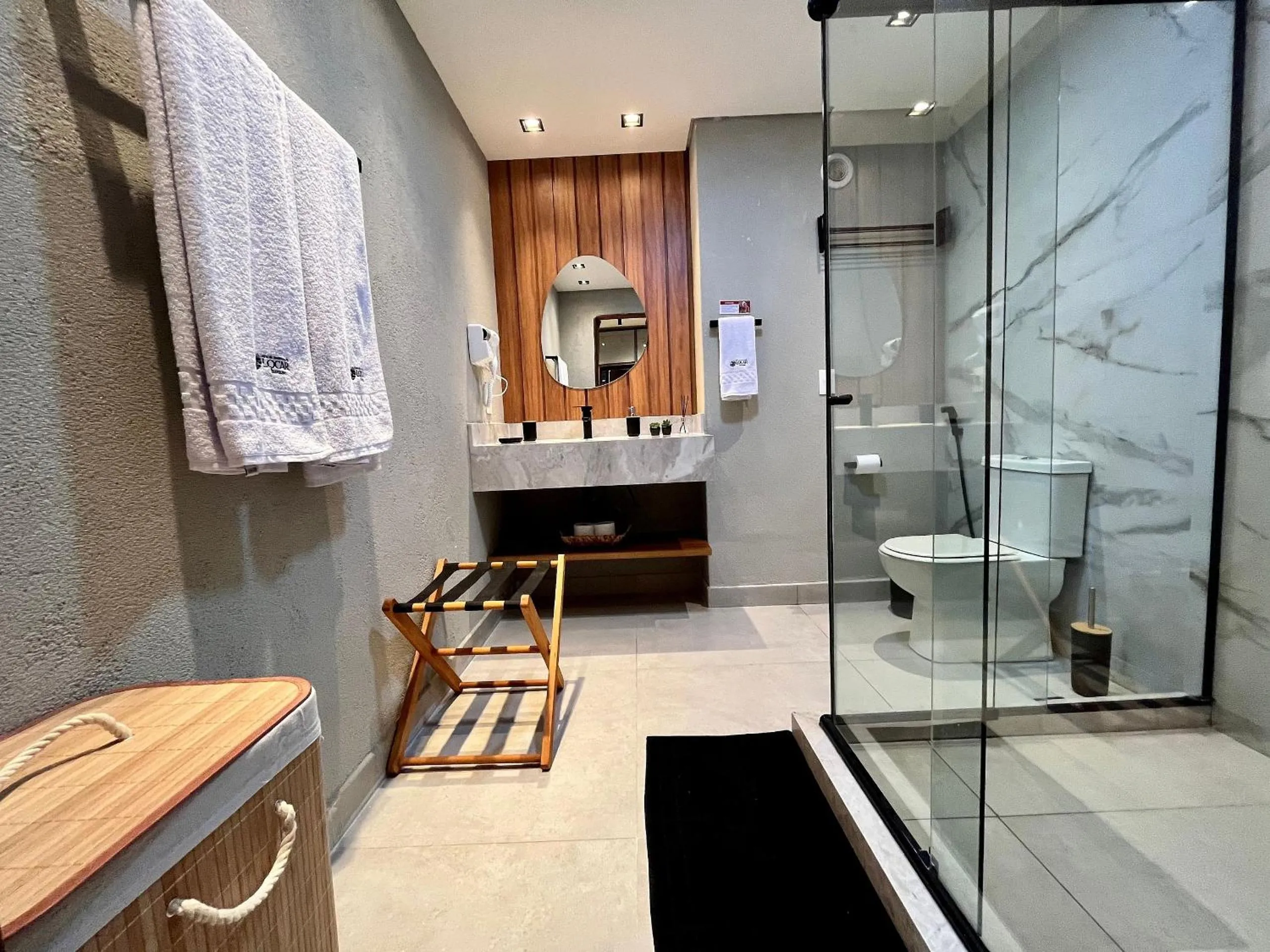 Toilet in Flat Luxo com piscina privativa Resort île de Pipa Locar House