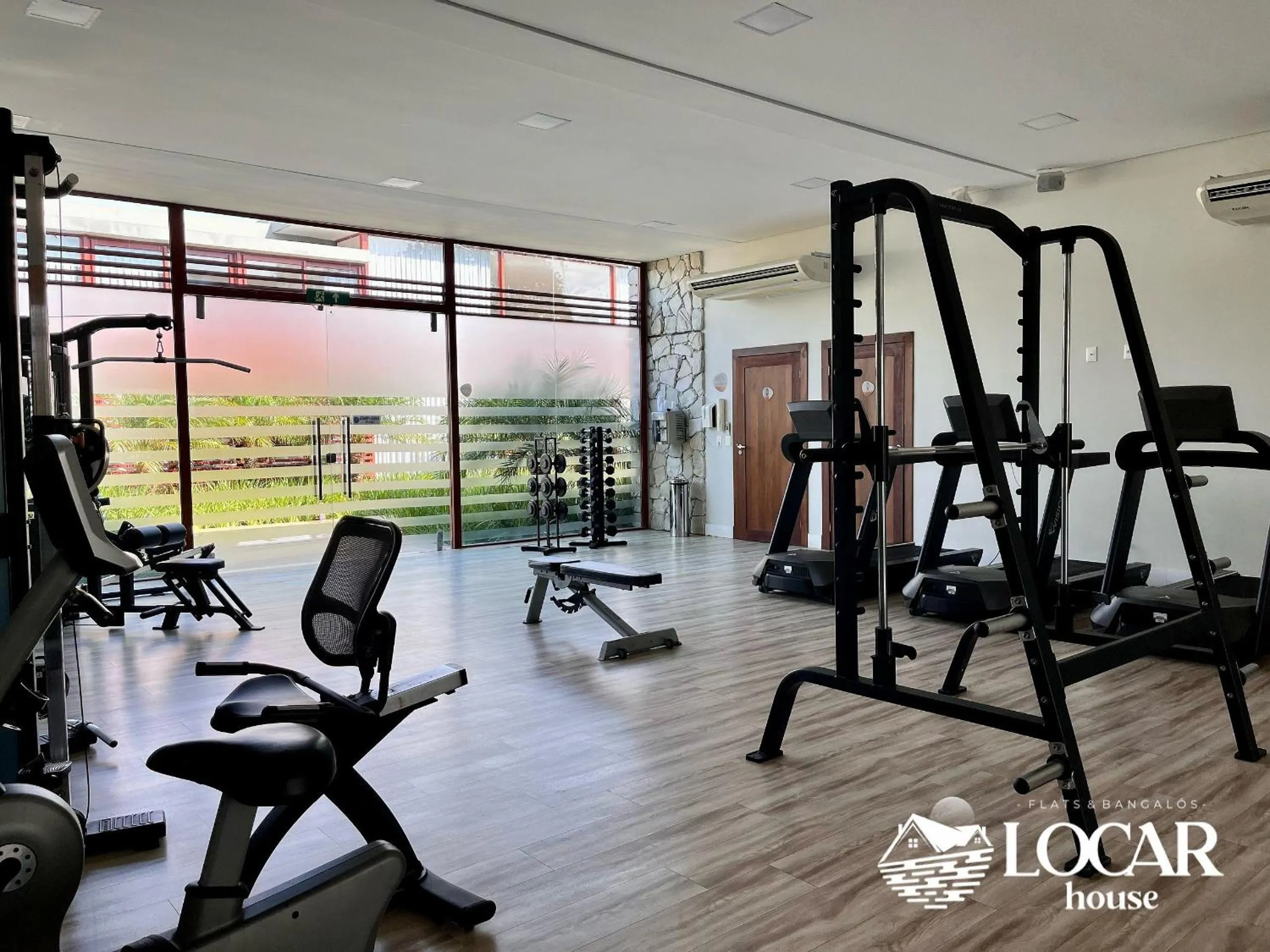 Fitness centre/facilities in Flat Luxo com piscina privativa Resort île de Pipa Locar House