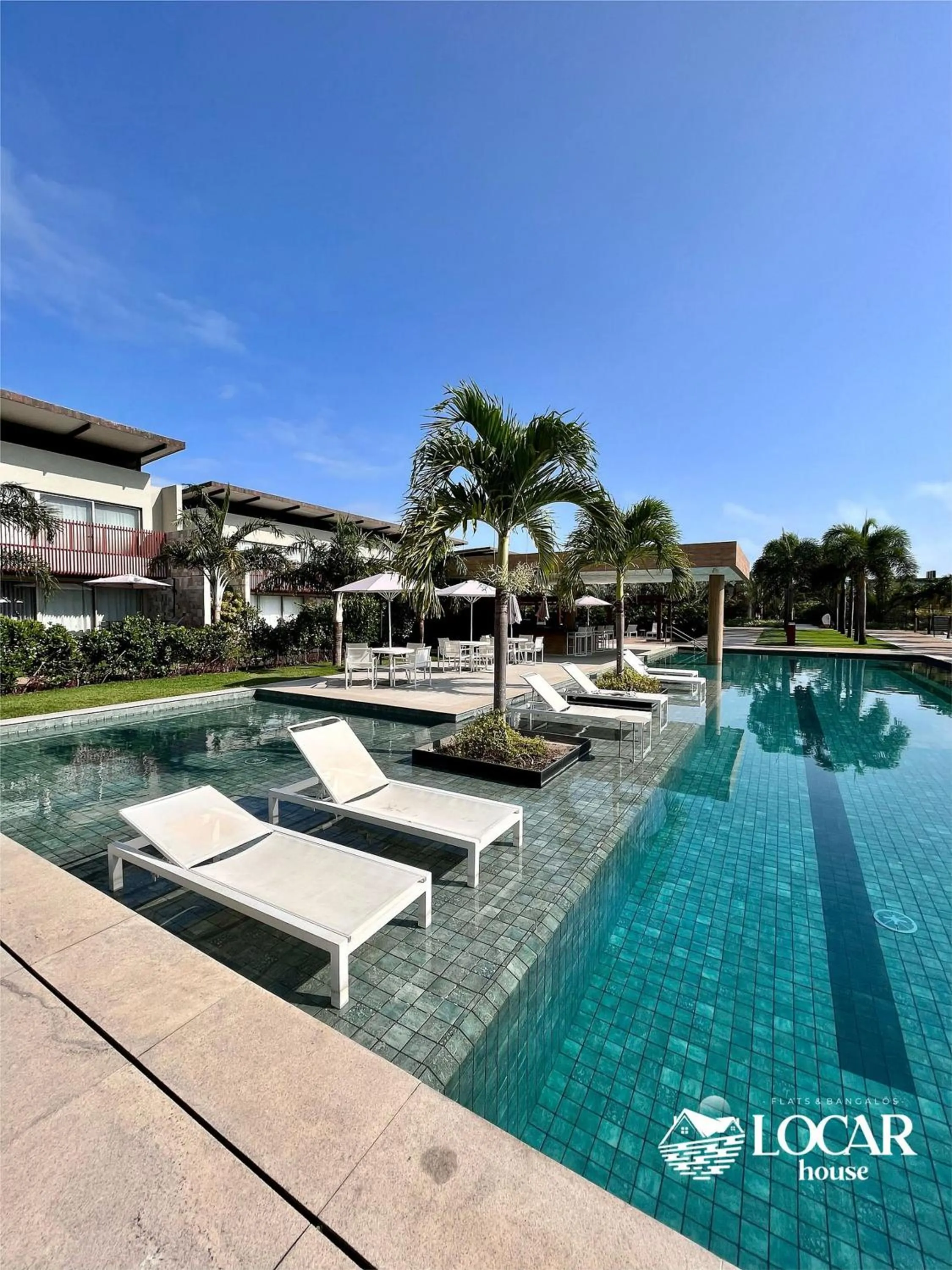 Swimming pool in Flat Luxo com piscina privativa Resort île de Pipa Locar House