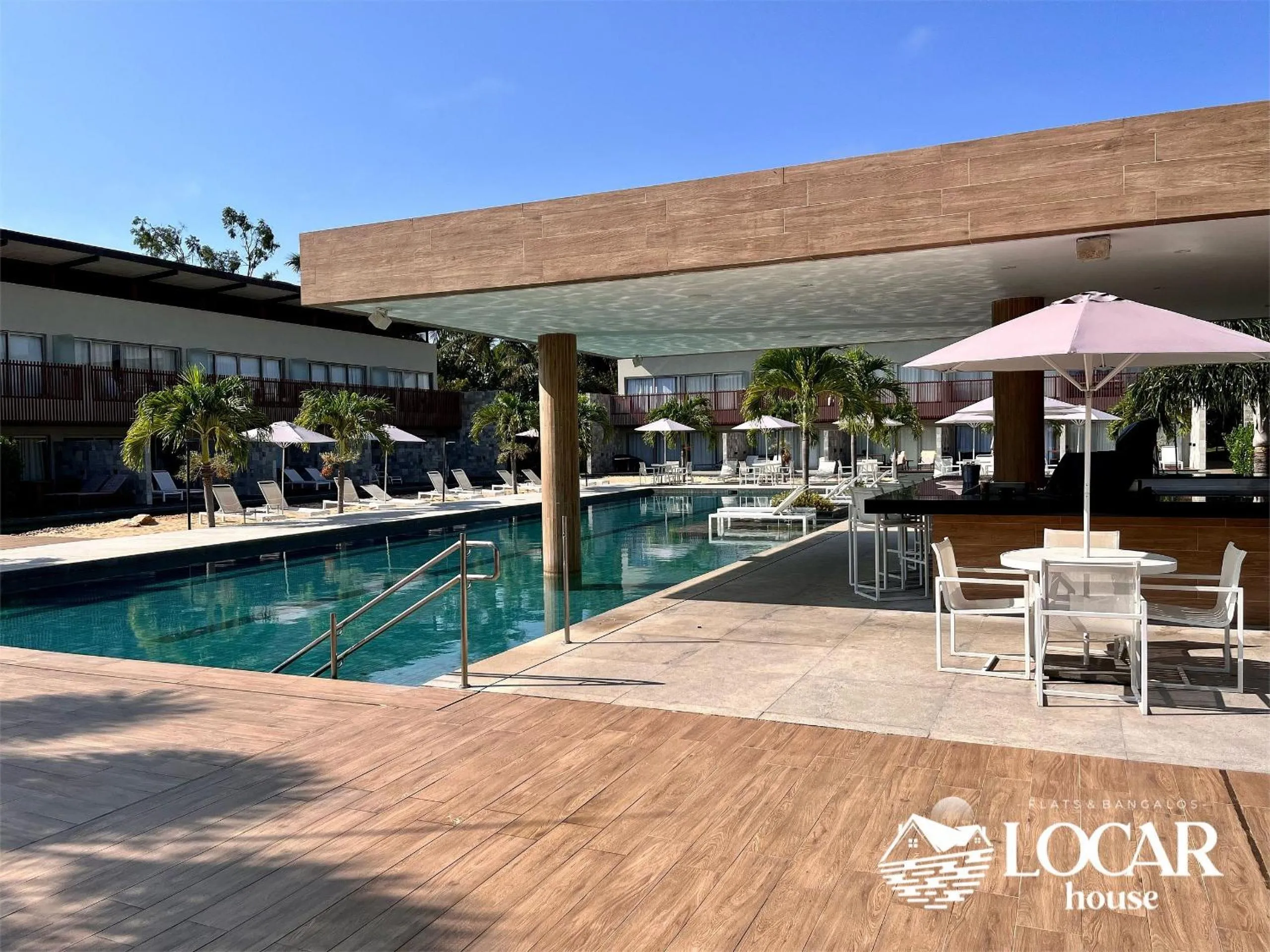 Lounge or bar in Flat Luxo com piscina privativa Resort île de Pipa Locar House