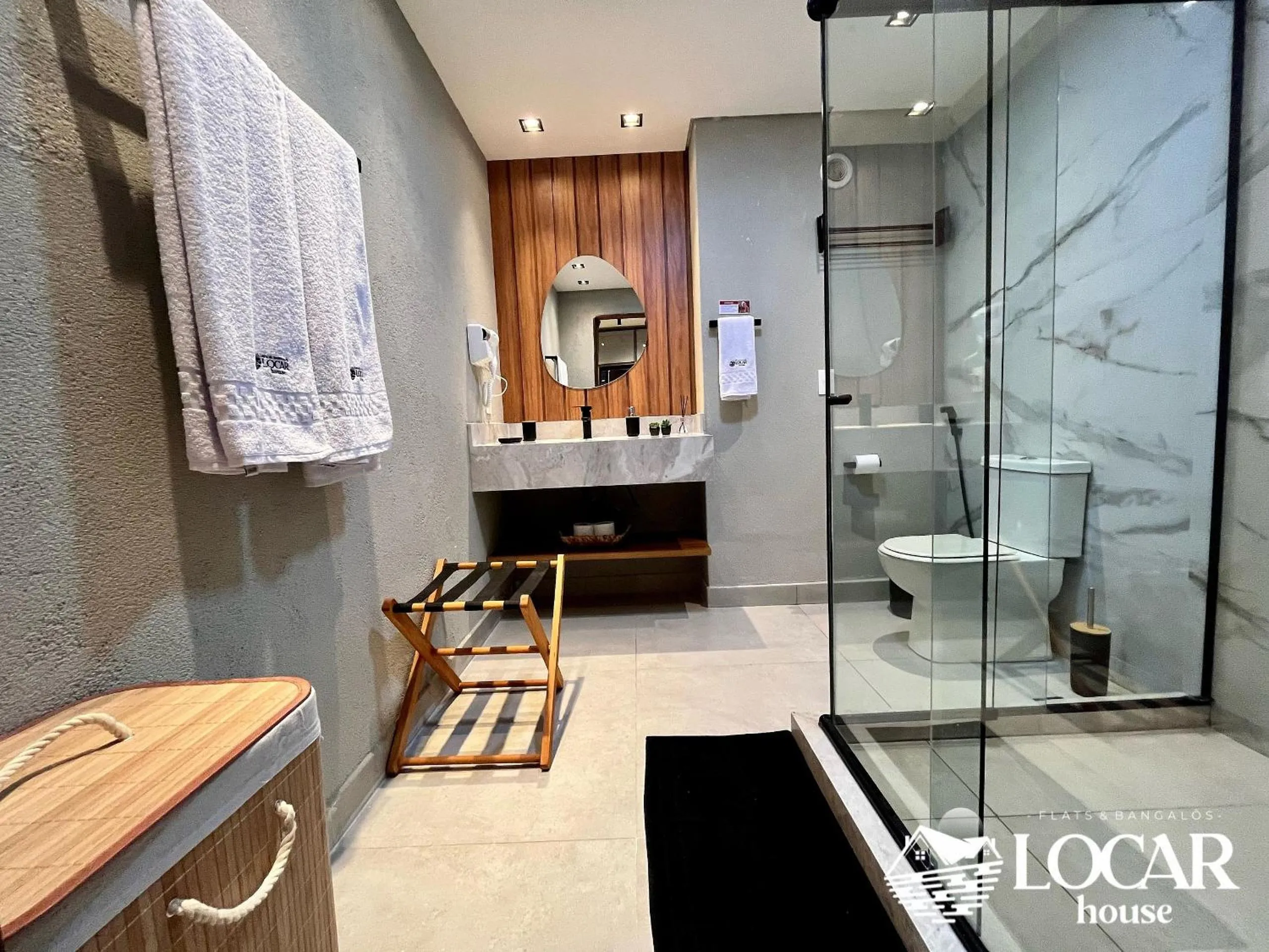 Toilet in Flat Luxo com piscina privativa Resort île de Pipa Locar House