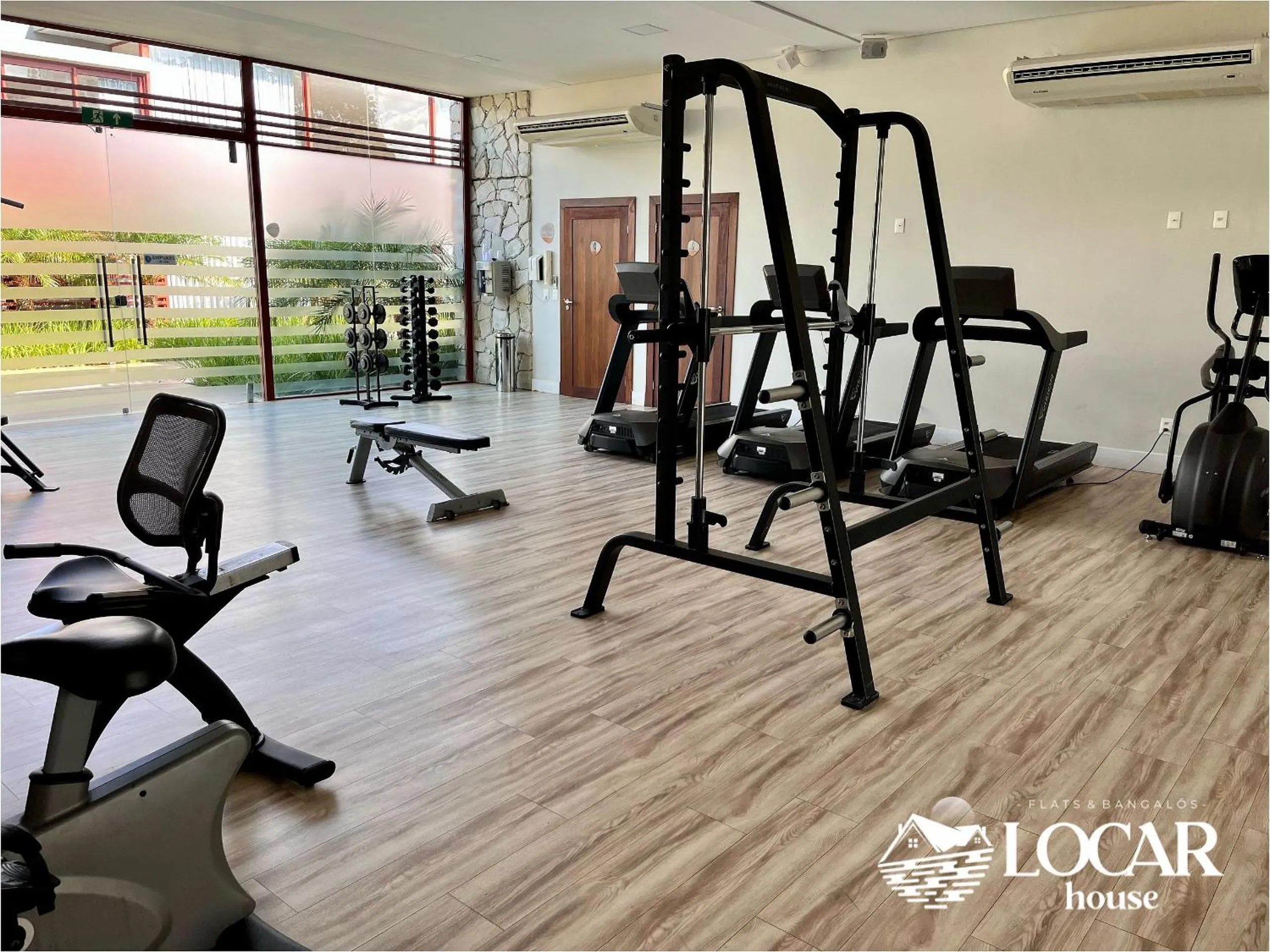 Fitness centre/facilities in Flat Luxo com piscina privativa Resort île de Pipa Locar House