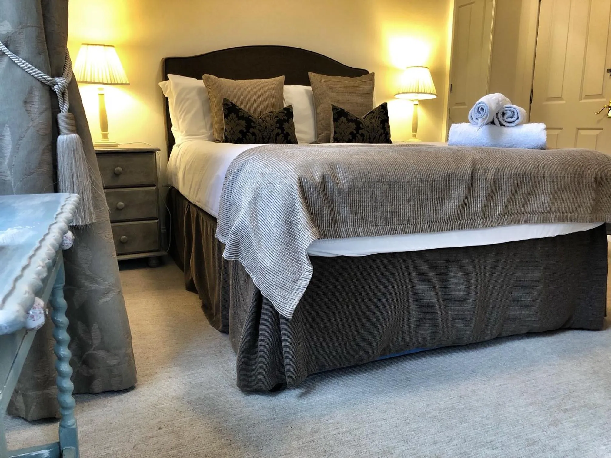 Bed in The Arran Lodge & Arran Sleep Huts