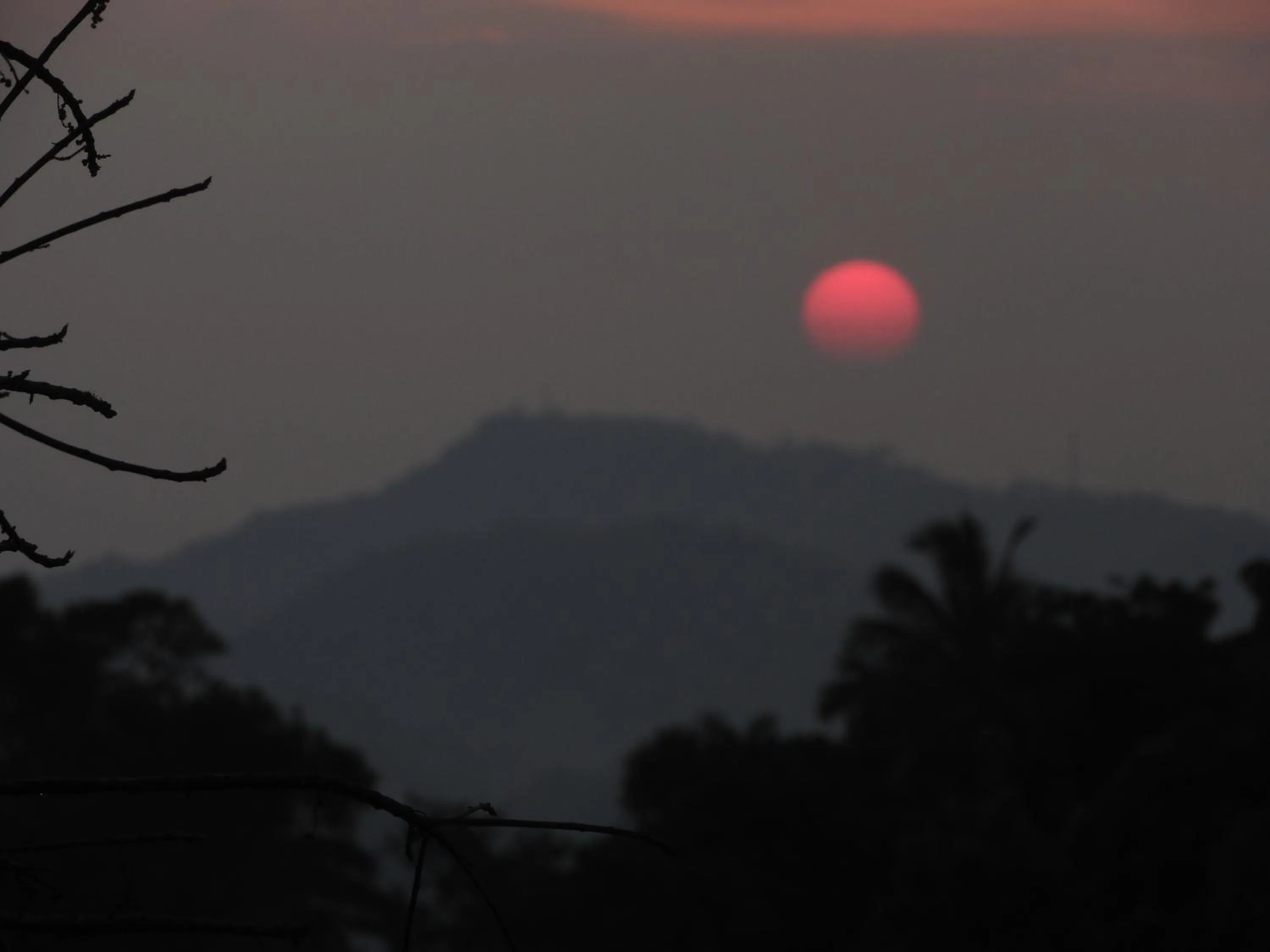 Sunset in Green Heaven Resort Kandy