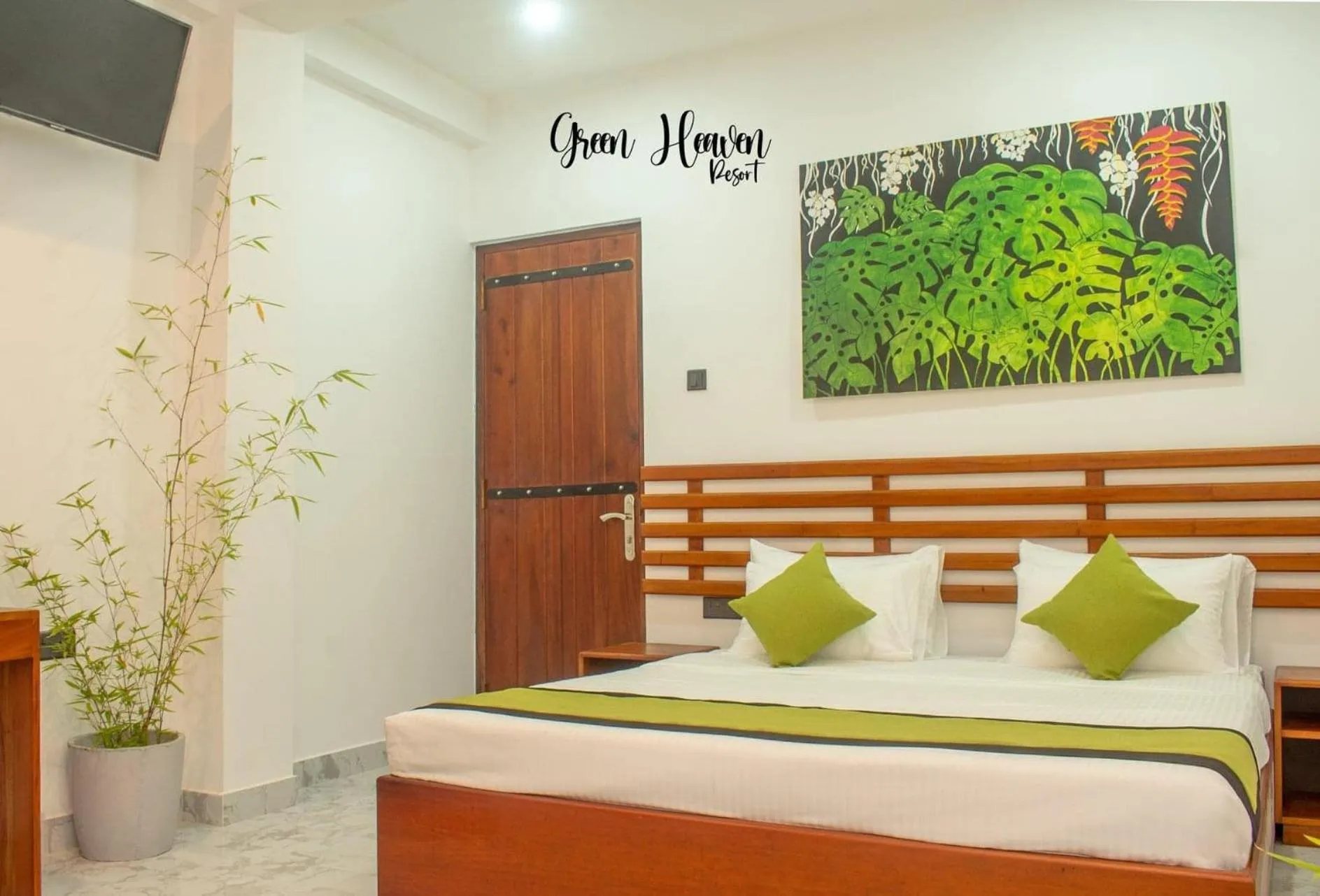 Bedroom, Bed in Green Heaven Resort Kandy