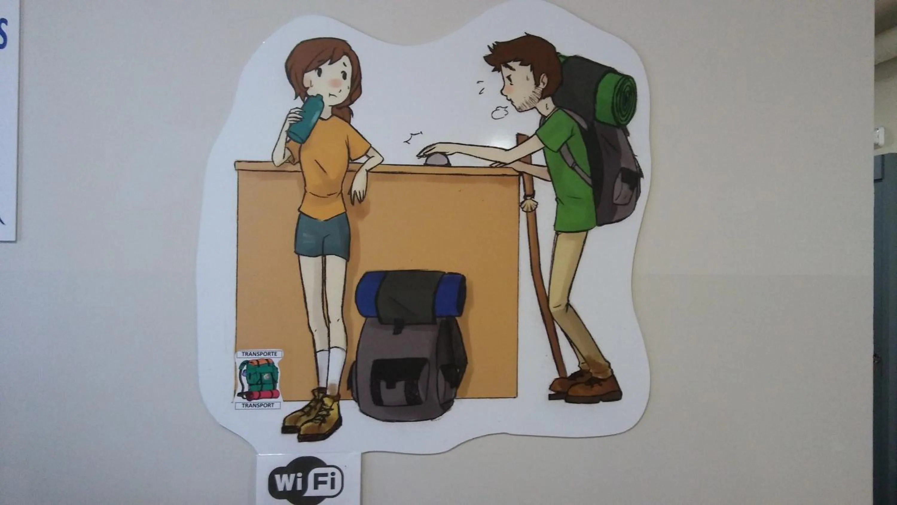 Lobby or reception in Alma del Camino - Rooms & Albergue