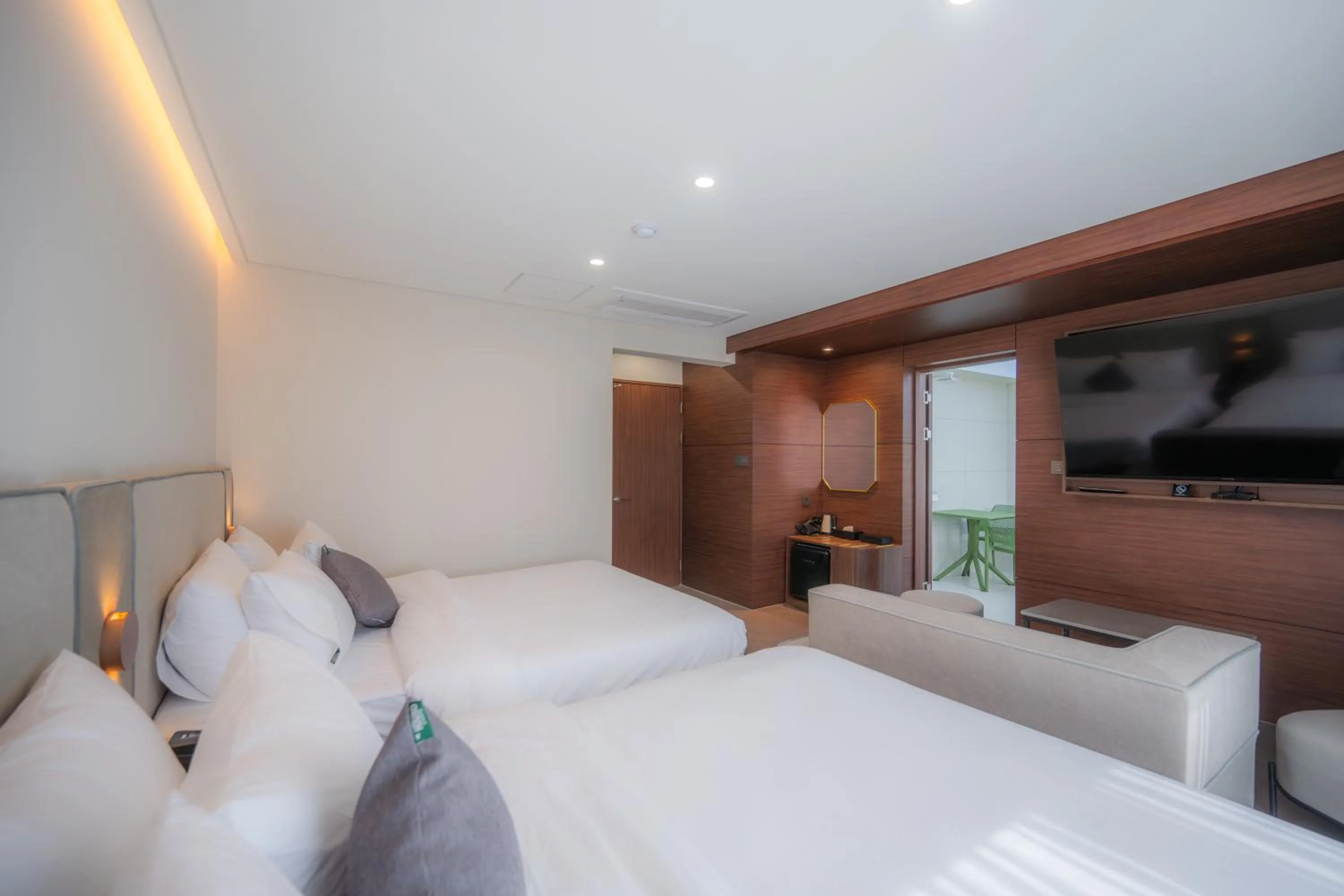 Bed in Hound Hotel Gijang Osiria