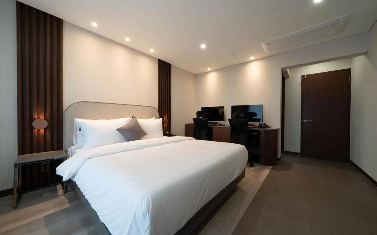 Bed in Hound Hotel Gijang Osiria