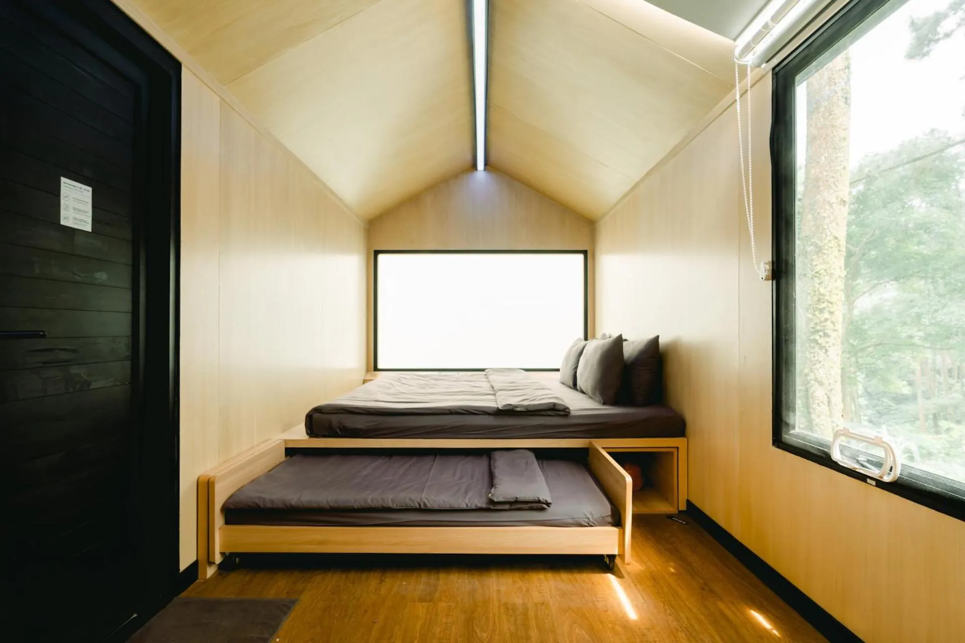 Bed in Bobocabin Gunung Rinjani, Lombok