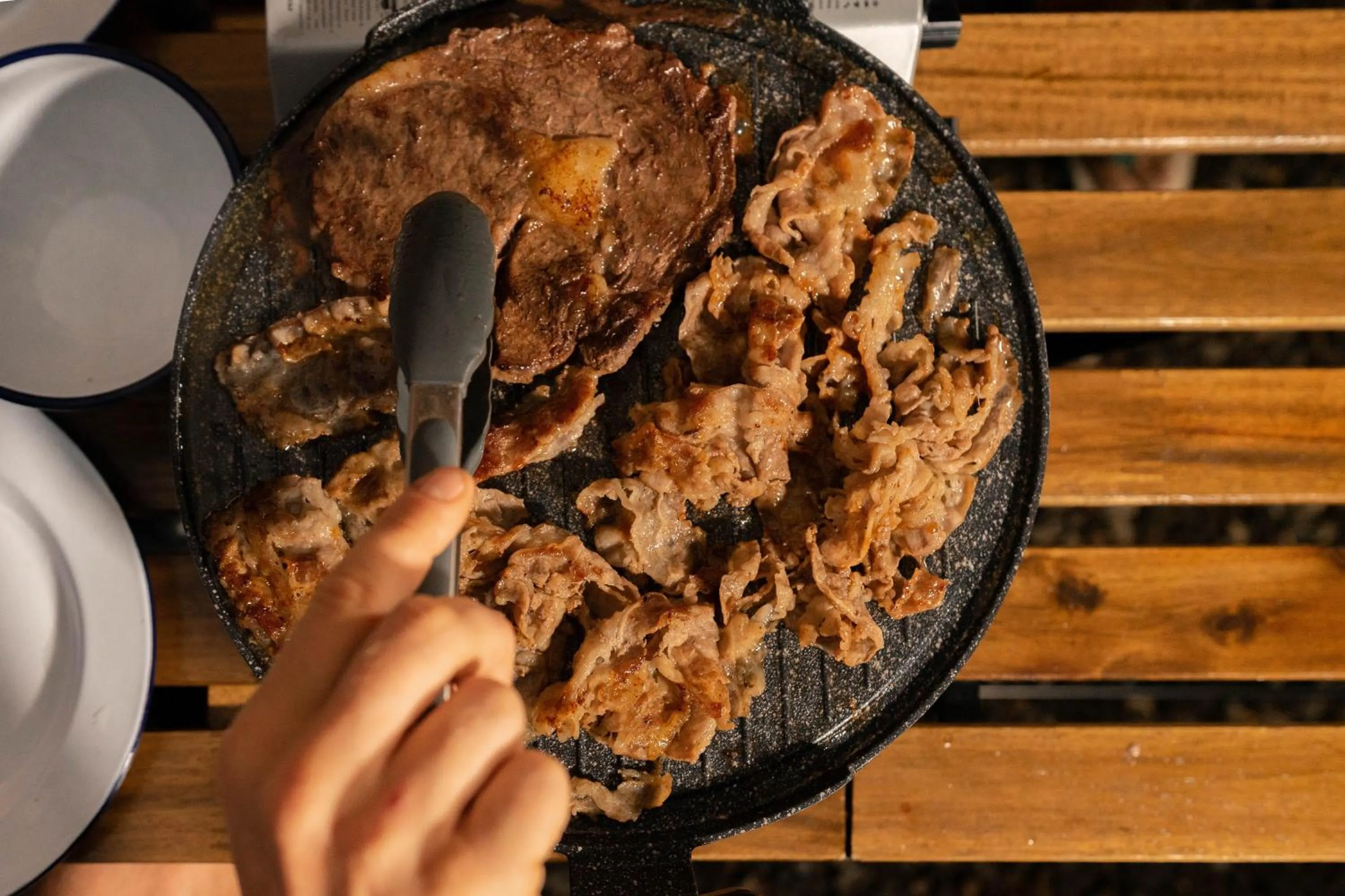 BBQ facilities in Bobocabin Gunung Rinjani, Lombok