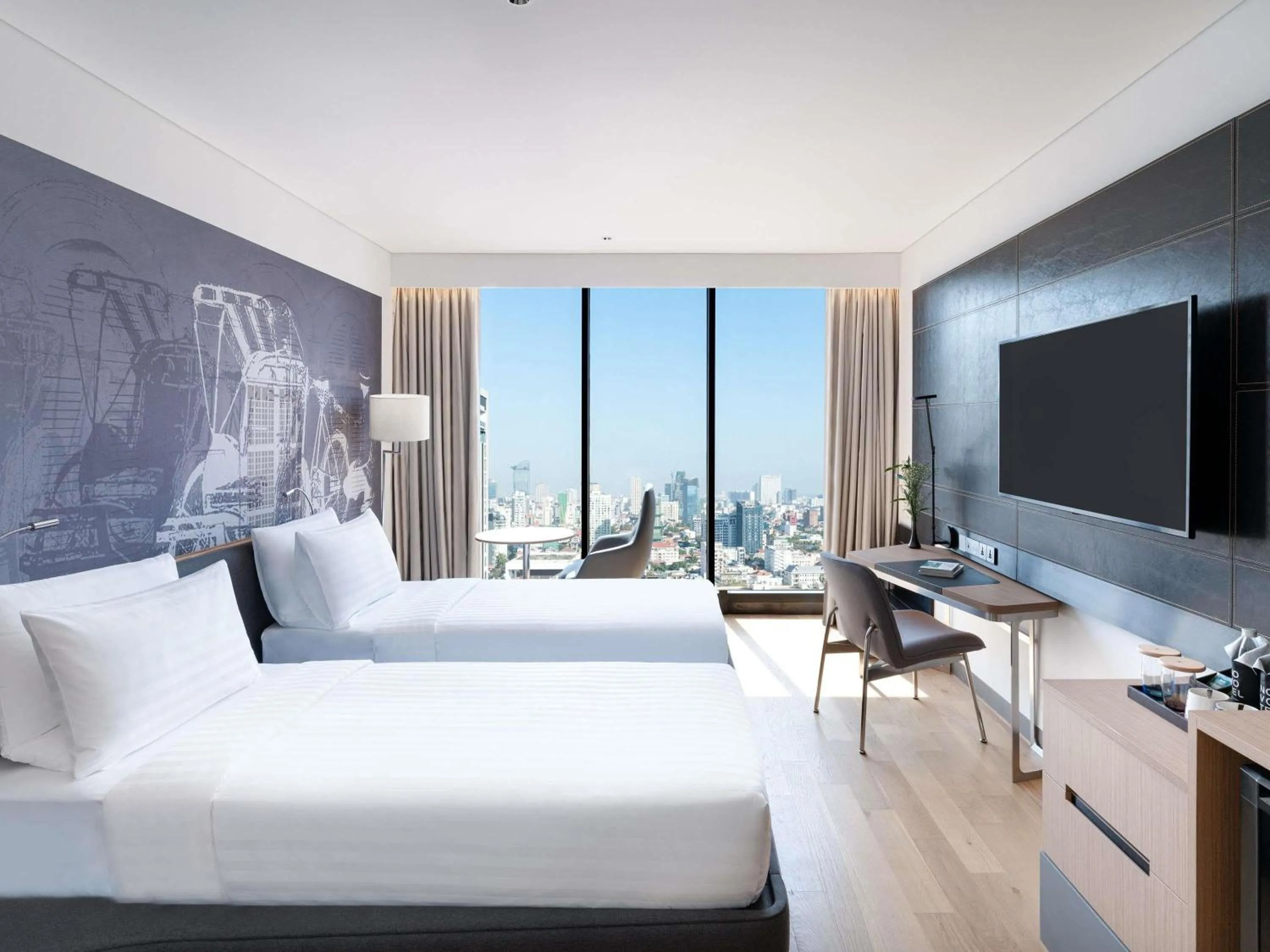 Bedroom, Bed in Novotel Phnom Penh BKK 1