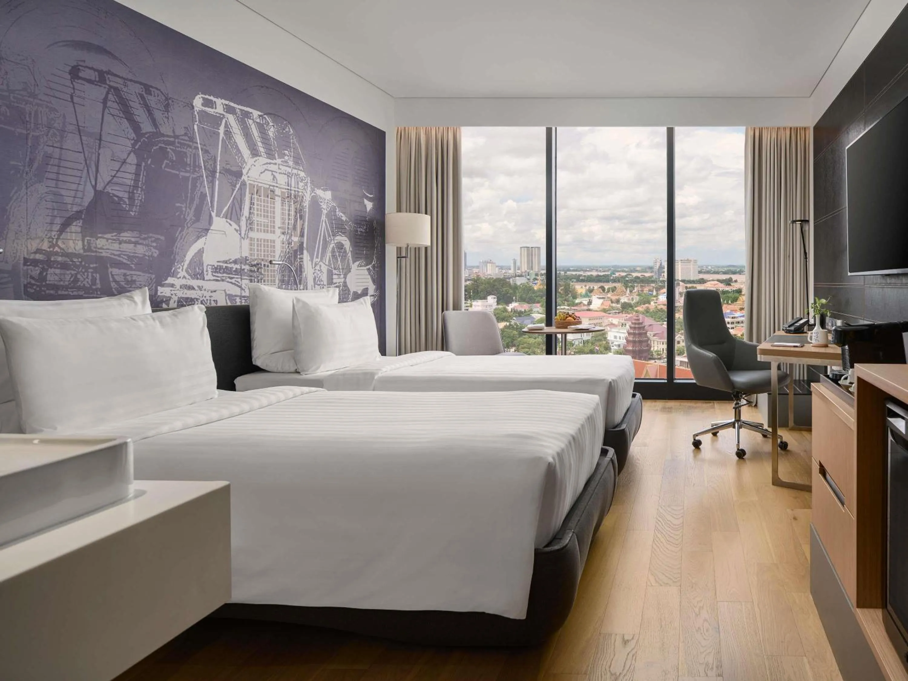 Bedroom, Bed in Novotel Phnom Penh BKK 1