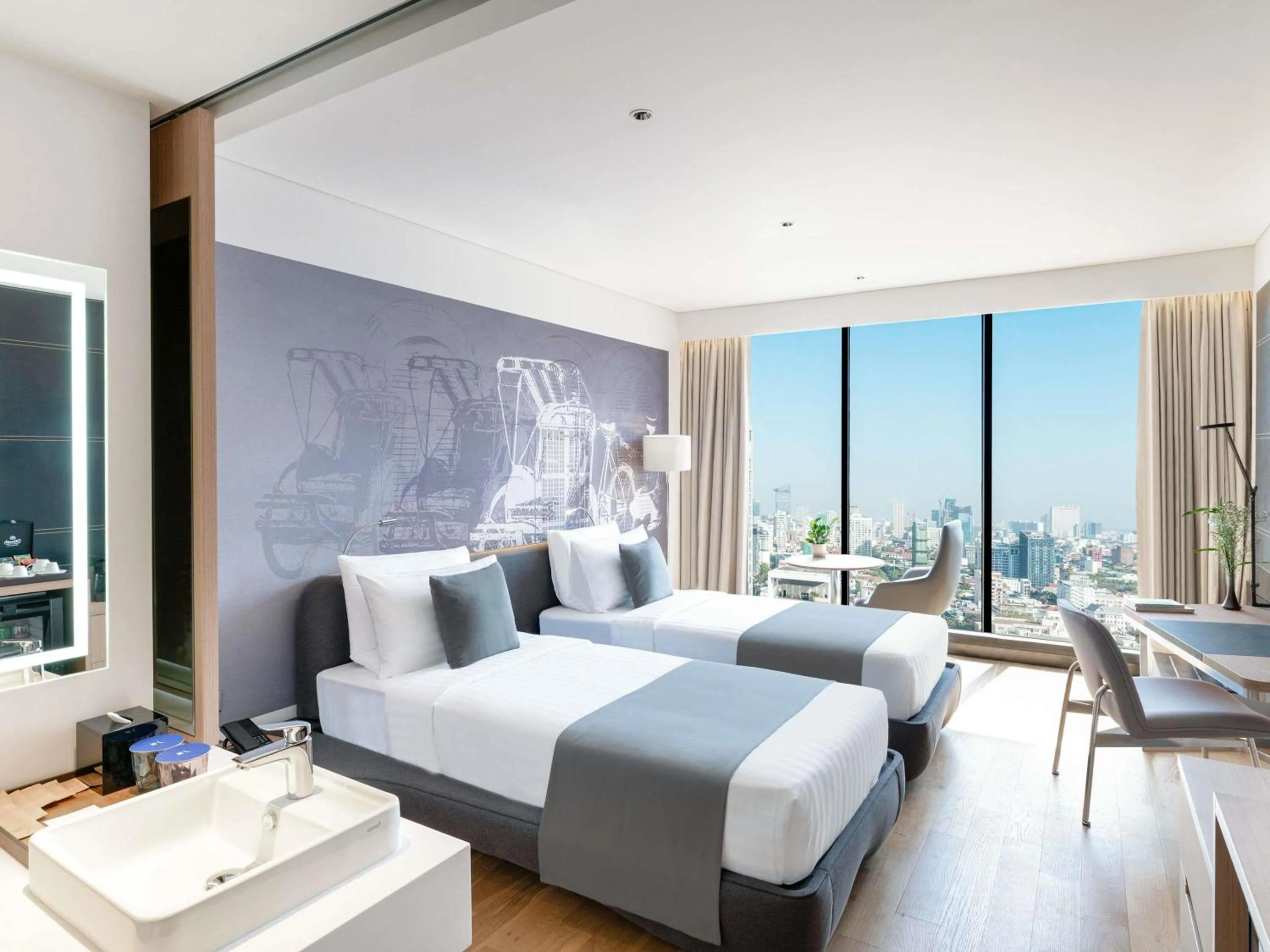 Bedroom, Bed in Novotel Phnom Penh BKK 1